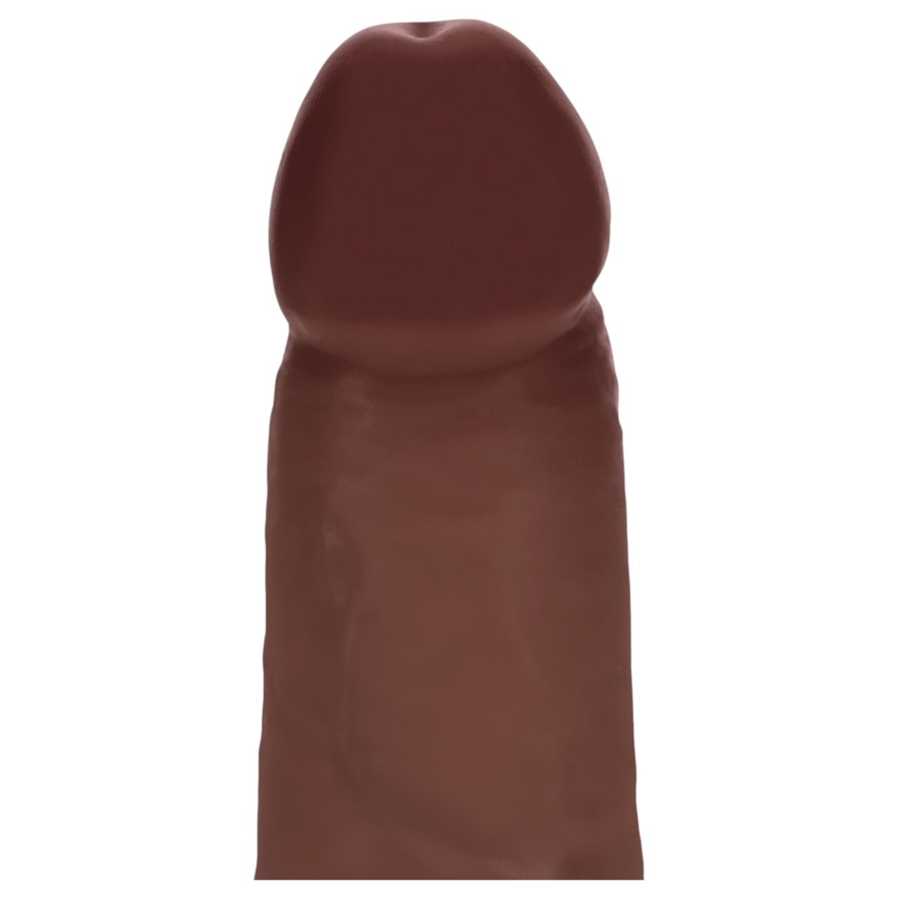 RealRock - dupla sűrűségű élethű dildó (barna, 15,5 cm)