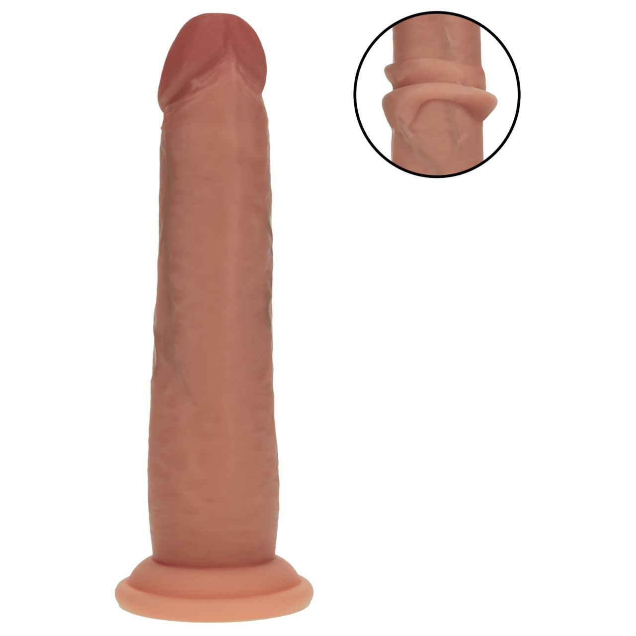 RealRock - dupla sűrűségű élethű dildó (napbarnított, 18,5 cm)