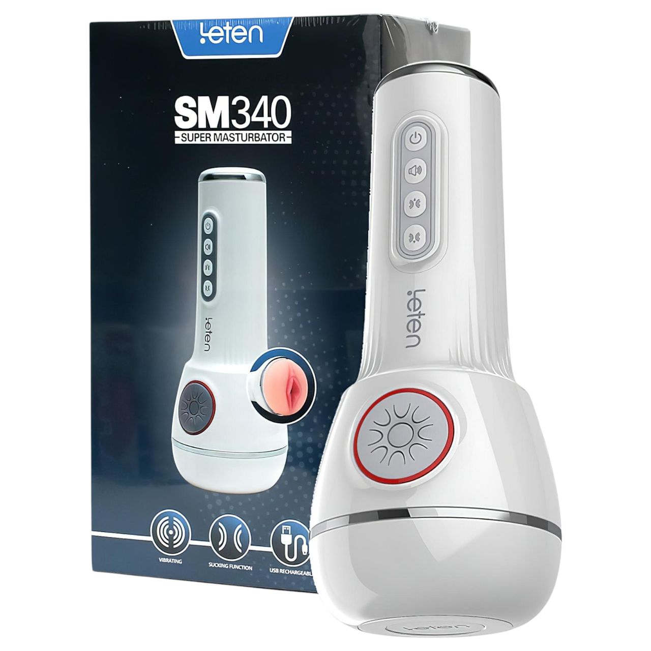 LETEN SM340 - akkus, vibráló, szívó, nyögő maszturbátor férfiaknak LETEN SM340 - akkus, vibráló, szívó, nyögő maszturbátor férfiaknak