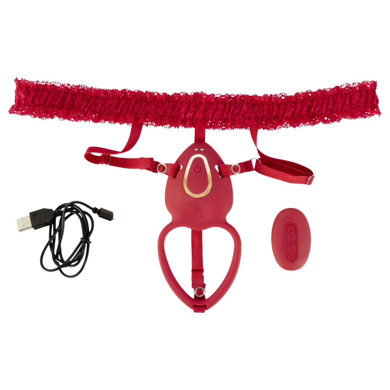 You2Toys - viselhető vibrációs csiklóizgató (piros) You2Toys - viselhető vibrációs csiklóizgató (piros)