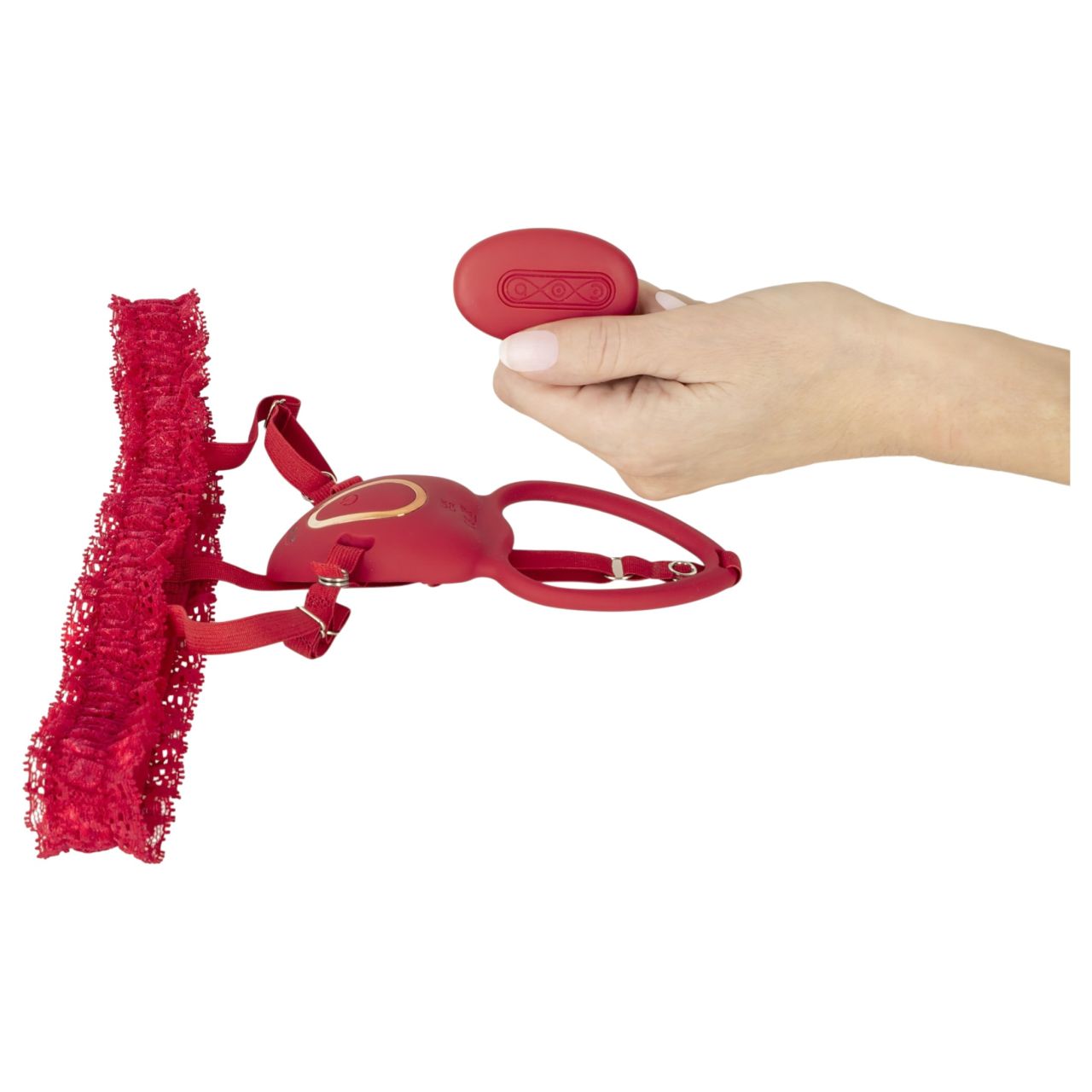 You2Toys - viselhető vibrációs csiklóizgató (piros) You2Toys - viselhető vibrációs csiklóizgató (piros)