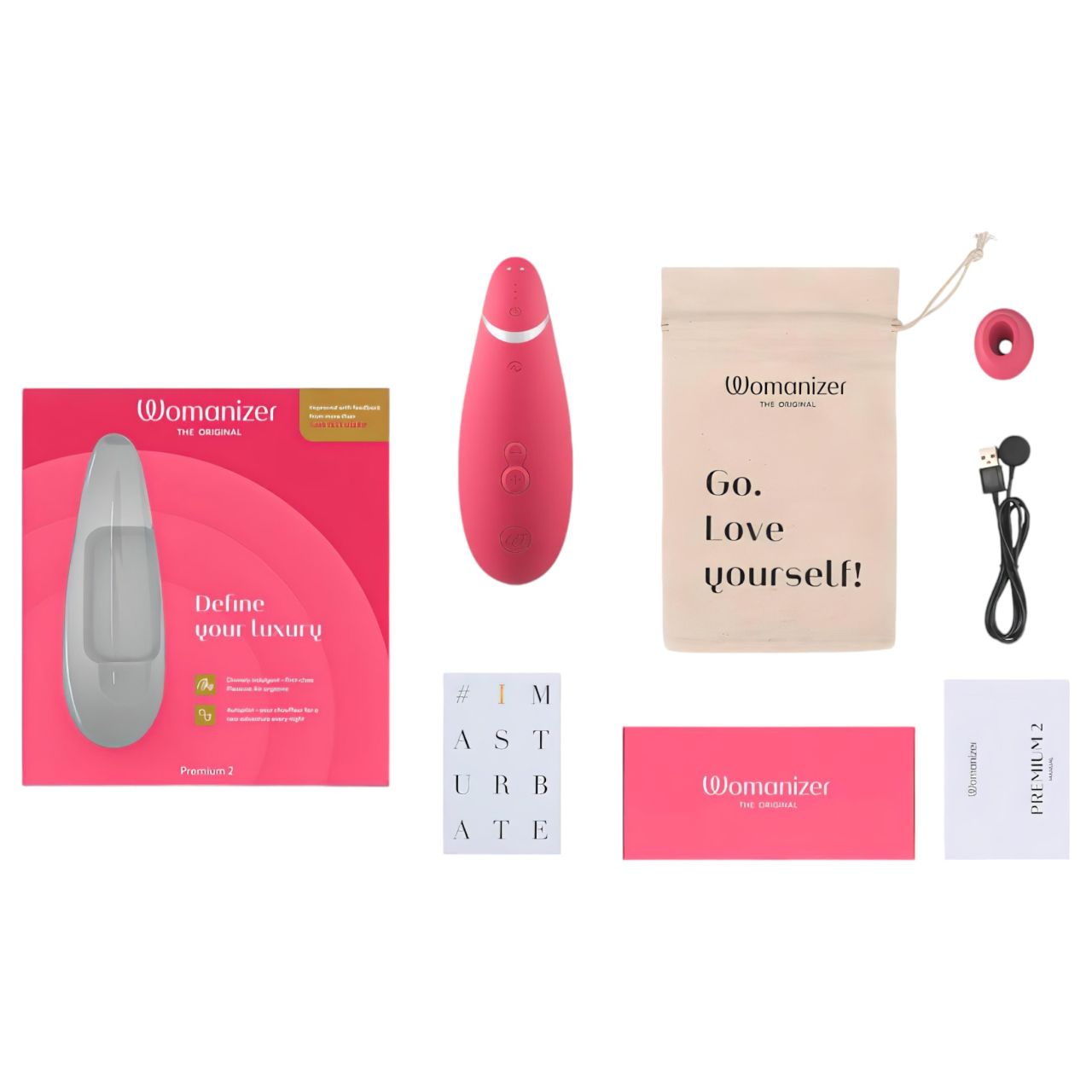 Womanizer Premium 2 - léghullámos csiklóizgató (pink) Womanizer Premium 2 - léghullámos csiklóizgató (pink)
