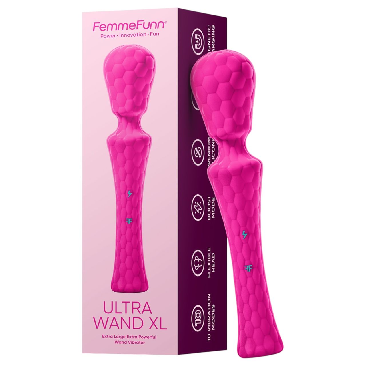 FemmeFunn Ultra Wand XL - prémium masszírozó vibrátor (pink) FemmeFunn Ultra Wand XL - prémium masszírozó vibrátor (pink)