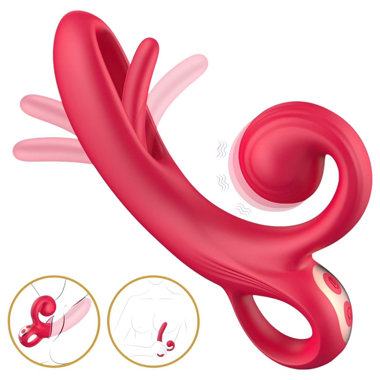 Erospace Sweet Play - csiklókaros vibrátor (piros) Erospace Sweet Play - csiklókaros vibrátor (piros)