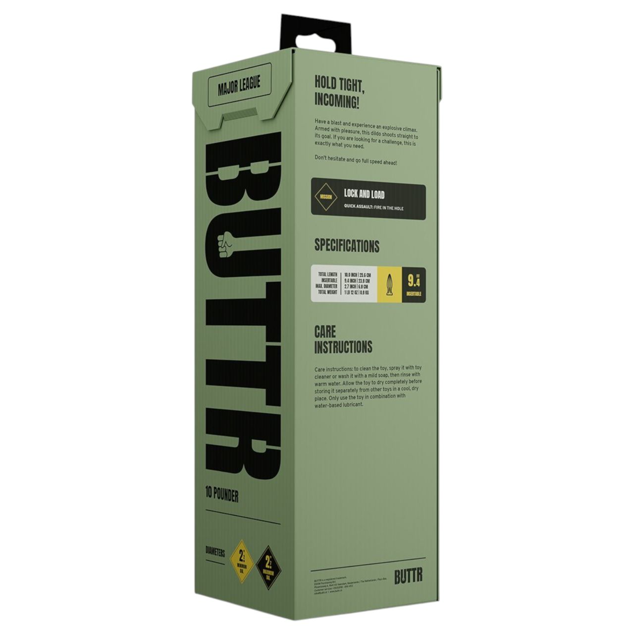 BUTTR Huge Explosive II - óriás anál plug (fekete) - 29 cm BUTTR Huge Explosive II - óriás anál plug (fekete) - 29 cm