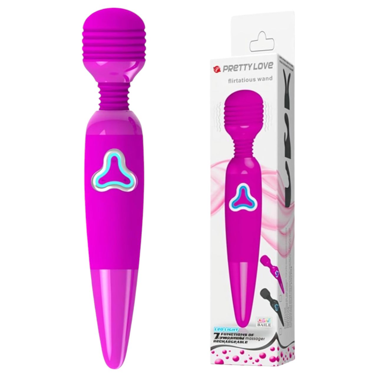 Pretty Love Wand - akkus, masszírozó vibrátor (lila) Pretty Love Wand - akkus, masszírozó vibrátor (lila)