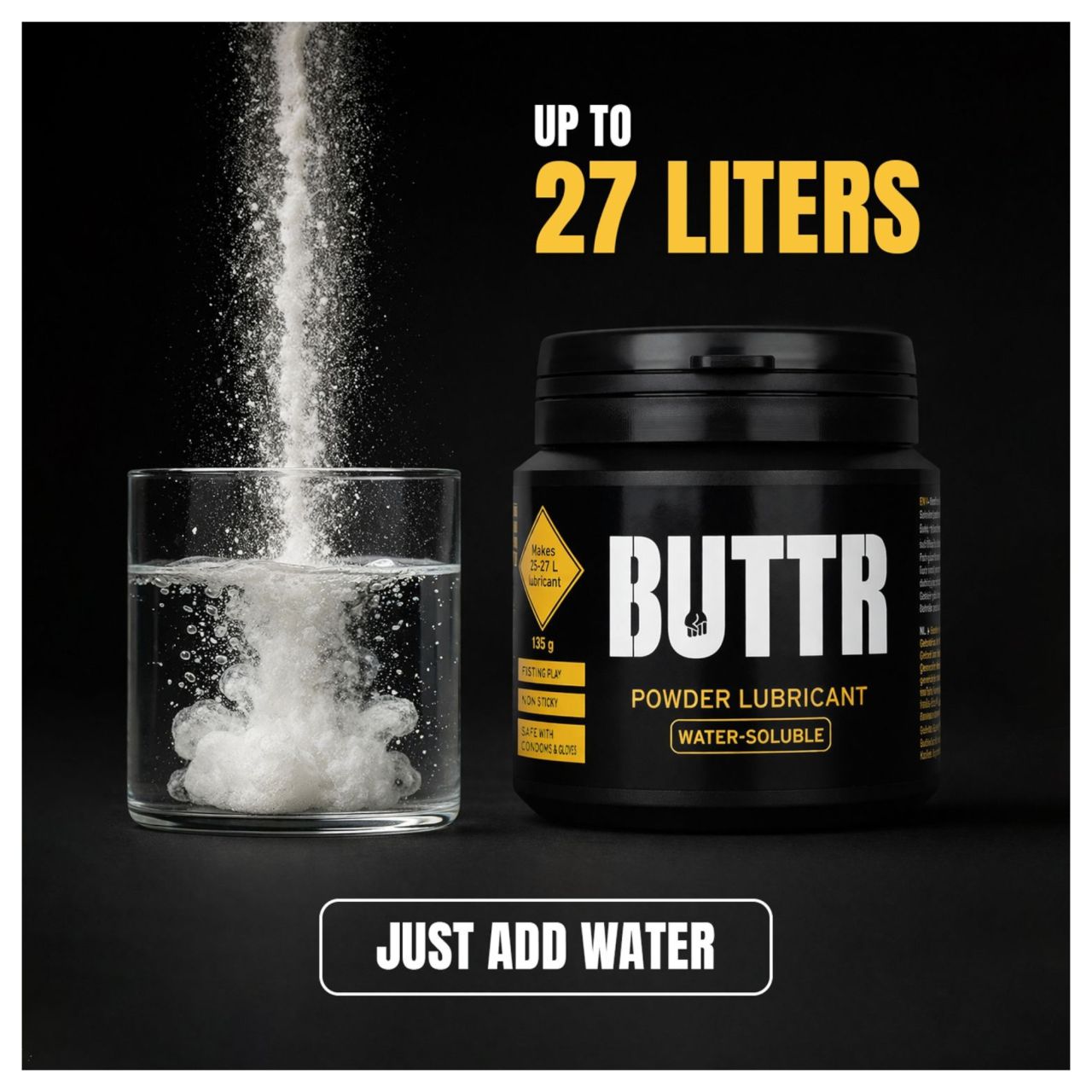 BUTTR - por állagú instant síkosító (135 g) BUTTR - por állagú instant síkosító (135 g)