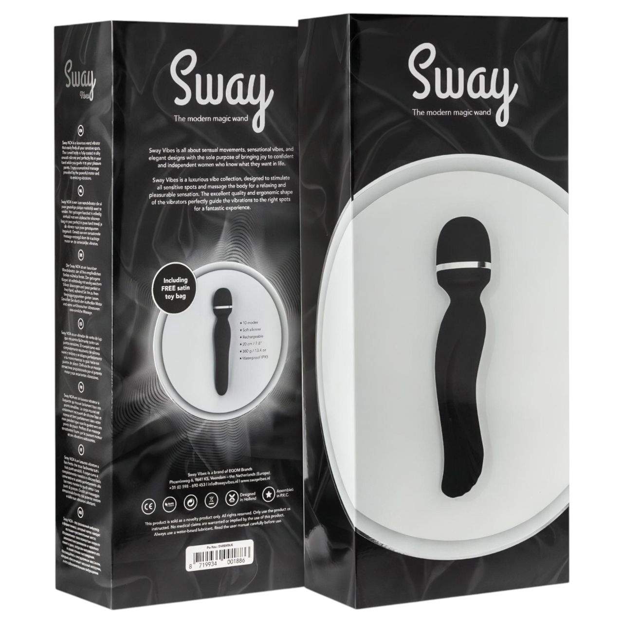 Sway No.4 Wand - akkus, masszírozó vibrátor (fekete) Sway No.4 Wand - akkus, masszírozó vibrátor (fekete)