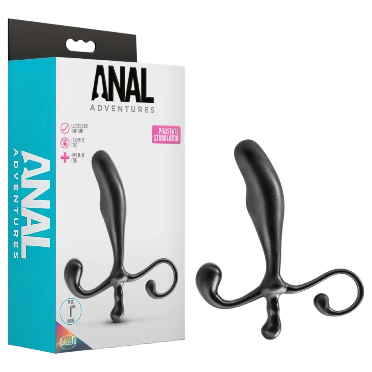 Anal Adventures - prosztata dildó és masszírozó (fekete)
