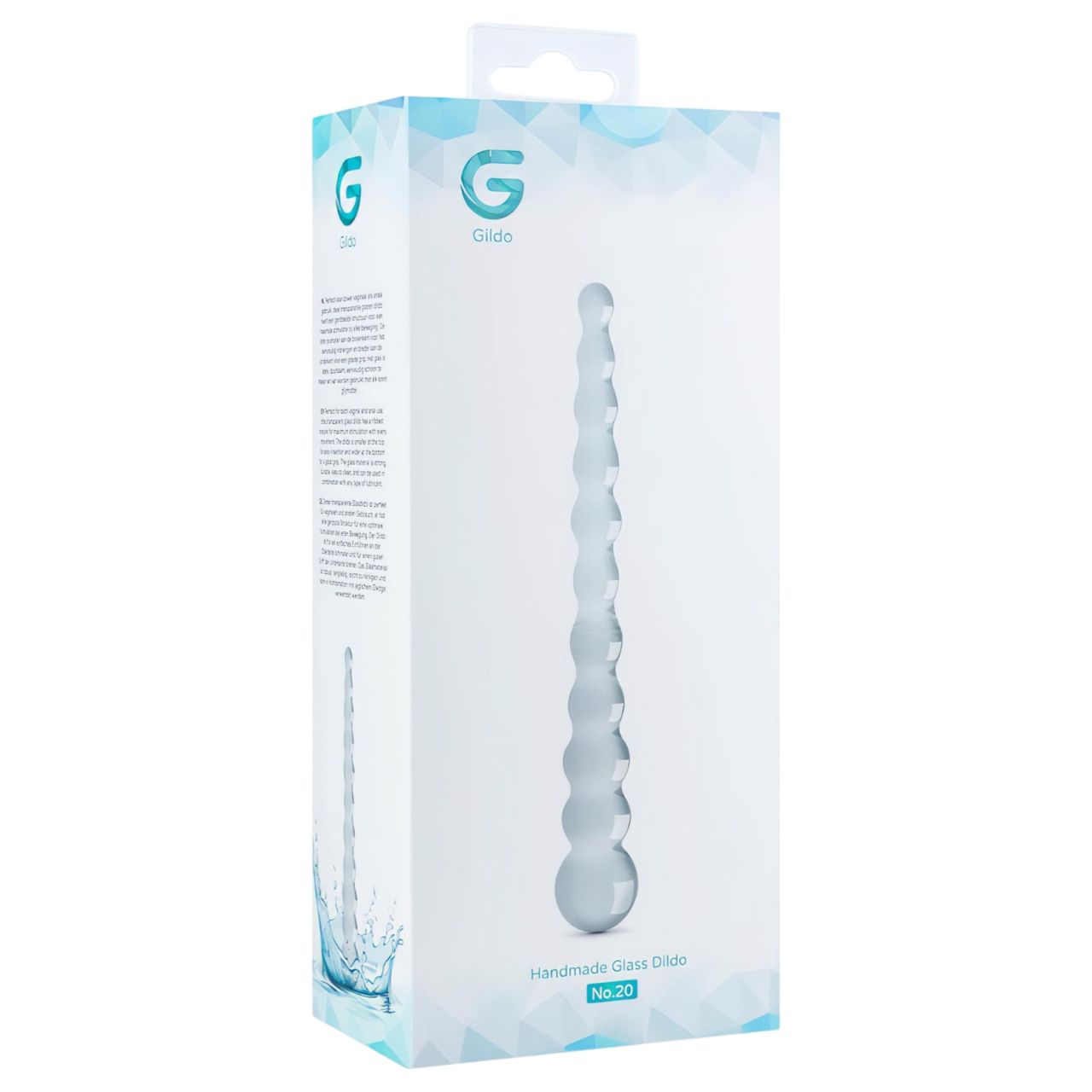 Gildo Glass No. 20 - gyöngyös üveg dildó (átlátszó) Gildo Glass No. 20 - gyöngyös üveg dildó (átlátszó)