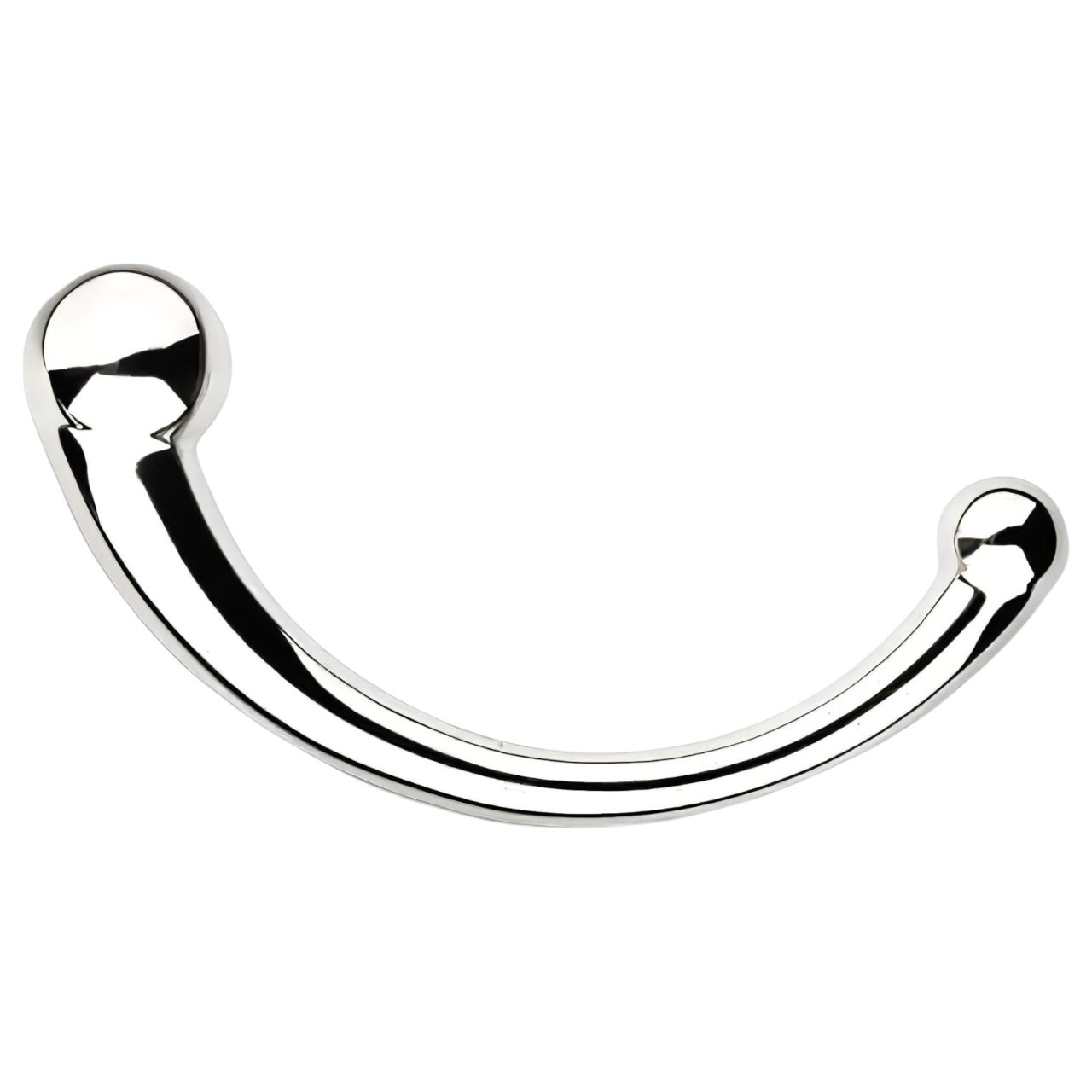 NJOY Pure Wand - anál horog dildó (ezüst)