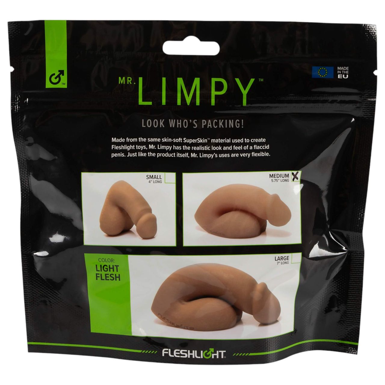 Fleshlight Mr. Limpy - puha, élethű pénisz dildó - közepes méret (testszínű) Fleshlight Mr. Limpy - puha, élethű pénisz dildó - közepes méret (testszínű)