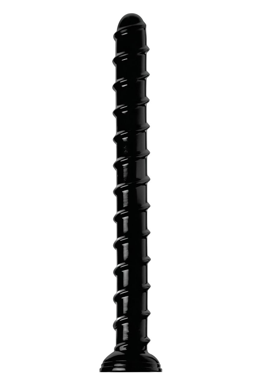 Hosed Swirl Tchick Anal Snake 18 - csavart, extra hosszú anál dildó (fekete) Hosed Swirl Tchick Anal Snake 18 - csavart, extra hosszú anál dildó (fekete)