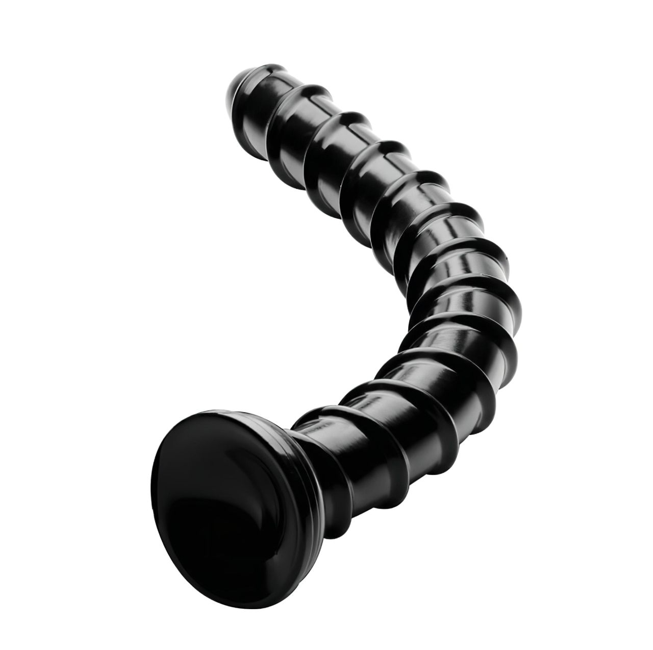 Hosed Swirl Tchick Anal Snake 18 - csavart, extra hosszú anál dildó (fekete) Hosed Swirl Tchick Anal Snake 18 - csavart, extra hosszú anál dildó (fekete)