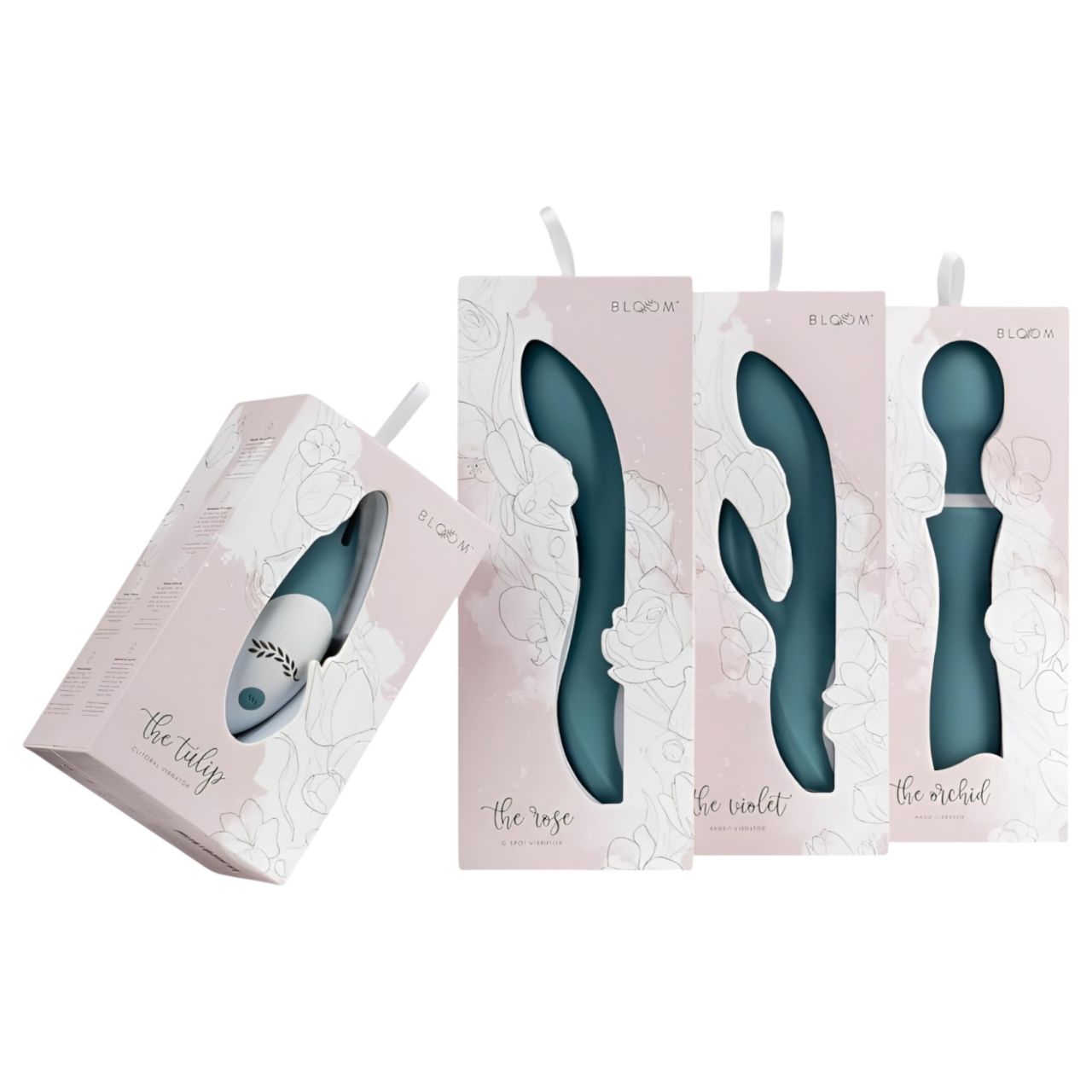 Bloom Orchid Wand - akkus, masszírozó vibrátor (türkiz) Bloom Orchid Wand - akkus, masszírozó vibrátor (türkiz)