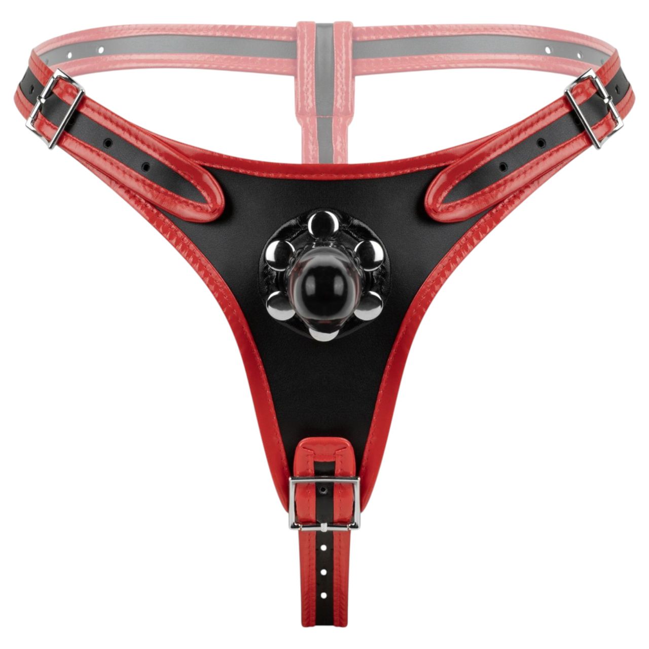 EasyToys - felcsatolható alsó három dildóval, strap on (fekete) EasyToys - felcsatolható alsó három dildóval, strap on (fekete)