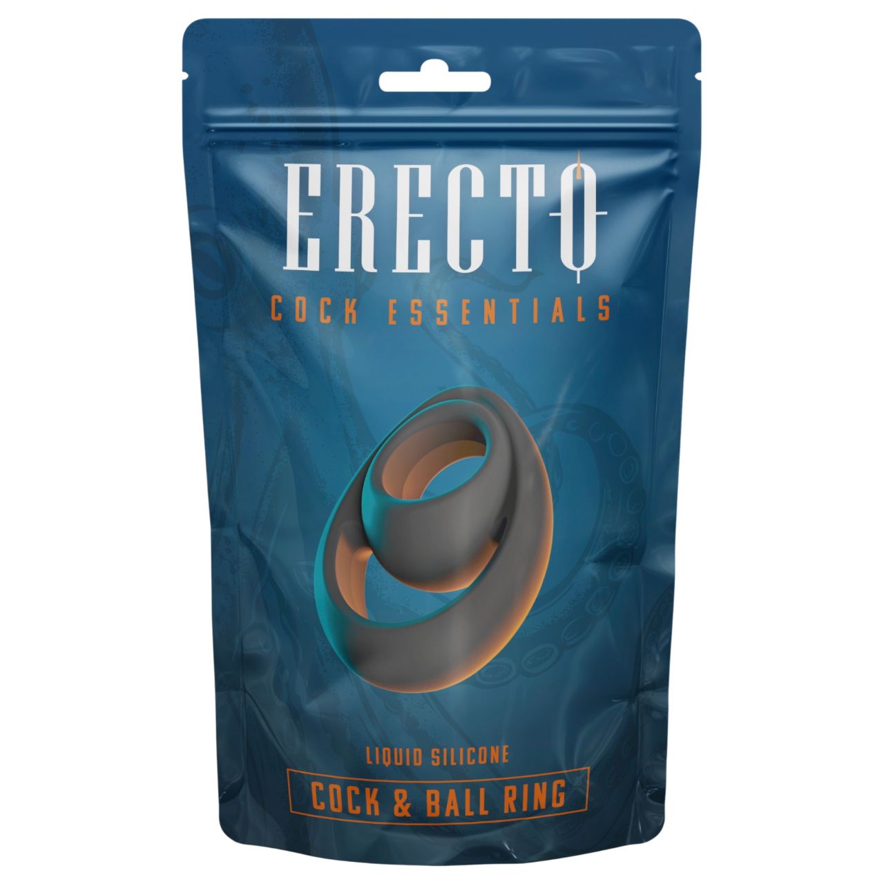 Erecto - erős pénisz- és heregyűrű (fekete) Erecto - erős pénisz- és heregyűrű (fekete)