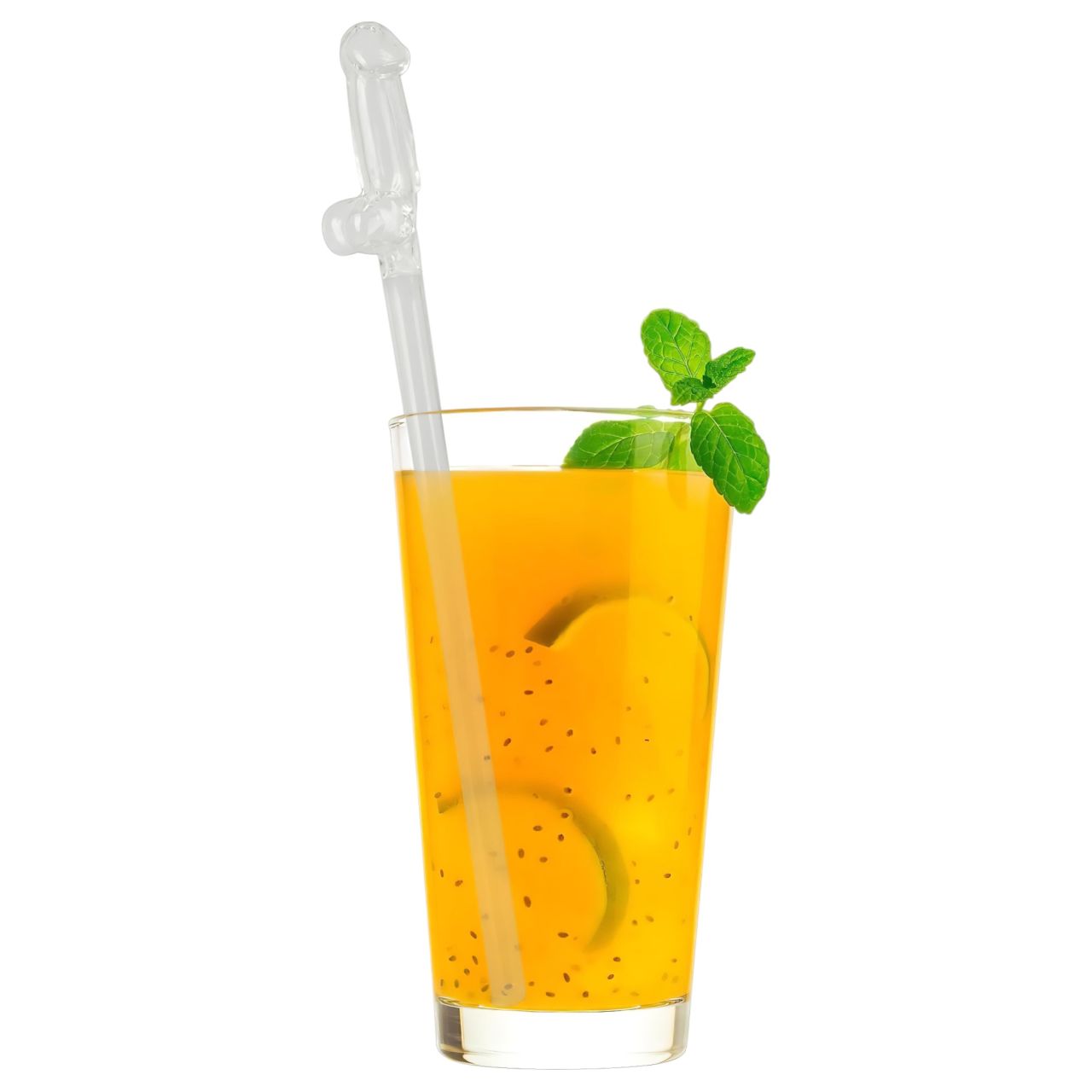 Straw Willy - átlátszó péniszes üveg szívószál (4 db) Straw Willy - átlátszó péniszes üveg szívószál (4 db)
