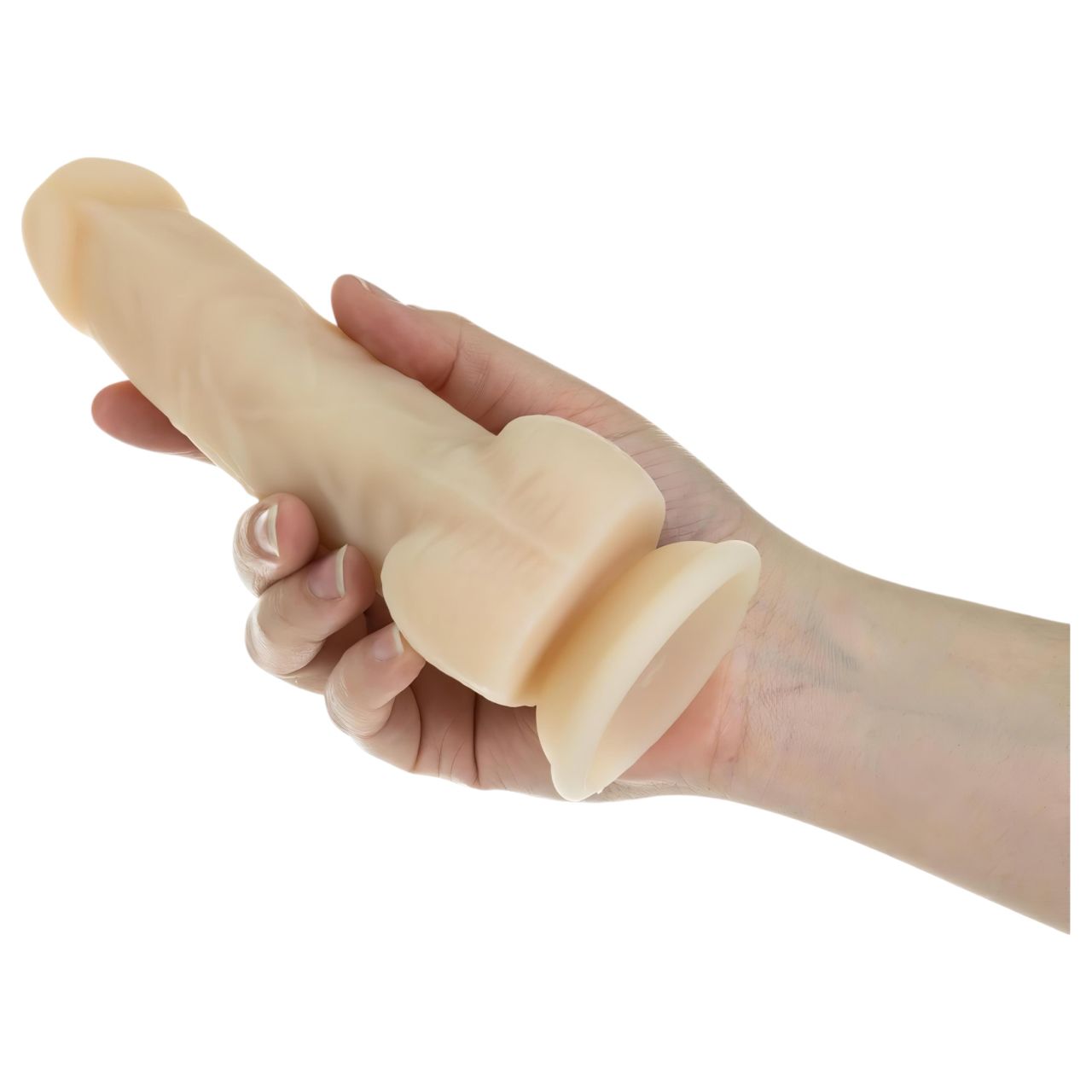 Naked Addiction Rotating 7 - forgófejes vibrátor (18 cm) (natúr) Naked Addiction Rotating 7 - forgófejes vibrátor (18 cm) (natúr)