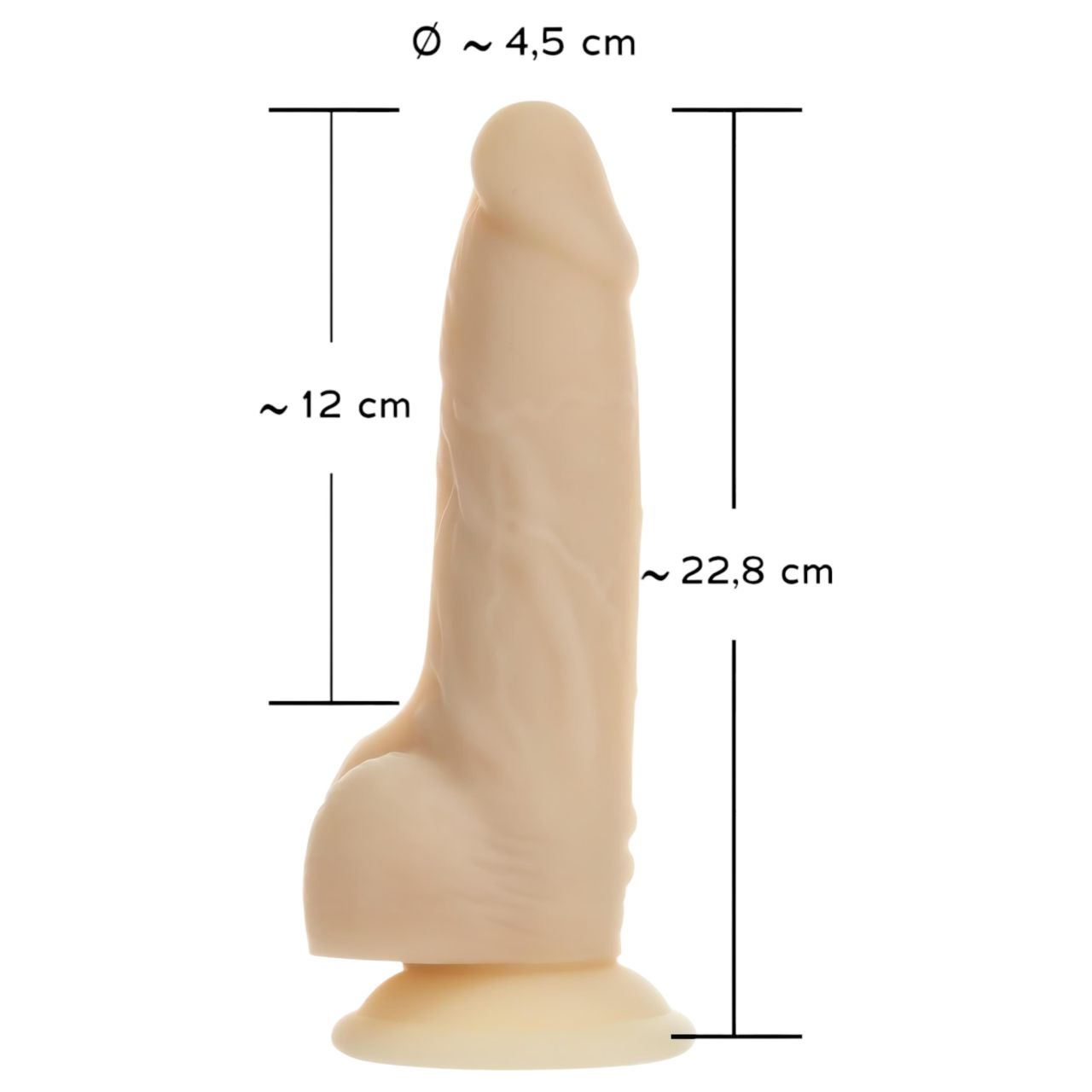 Naked Addiction Rotating 7 - forgófejes vibrátor (18 cm) (natúr) Naked Addiction Rotating 7 - forgófejes vibrátor (18 cm) (natúr)