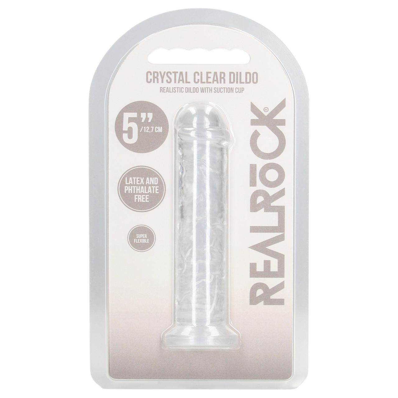 RealRock - élethű dildó tapadókoronggal (átlátszó) - 12,7 cm RealRock - élethű dildó tapadókoronggal (átlátszó) - 12,7 cm