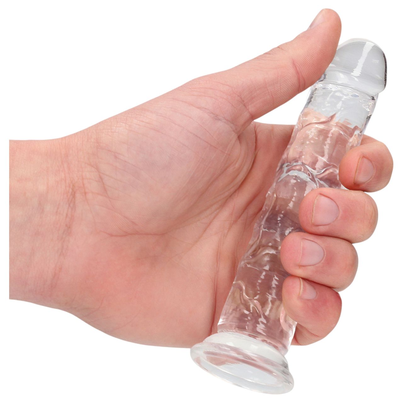 RealRock - élethű dildó tapadókoronggal (átlátszó) - 12,7 cm RealRock - élethű dildó tapadókoronggal (átlátszó) - 12,7 cm