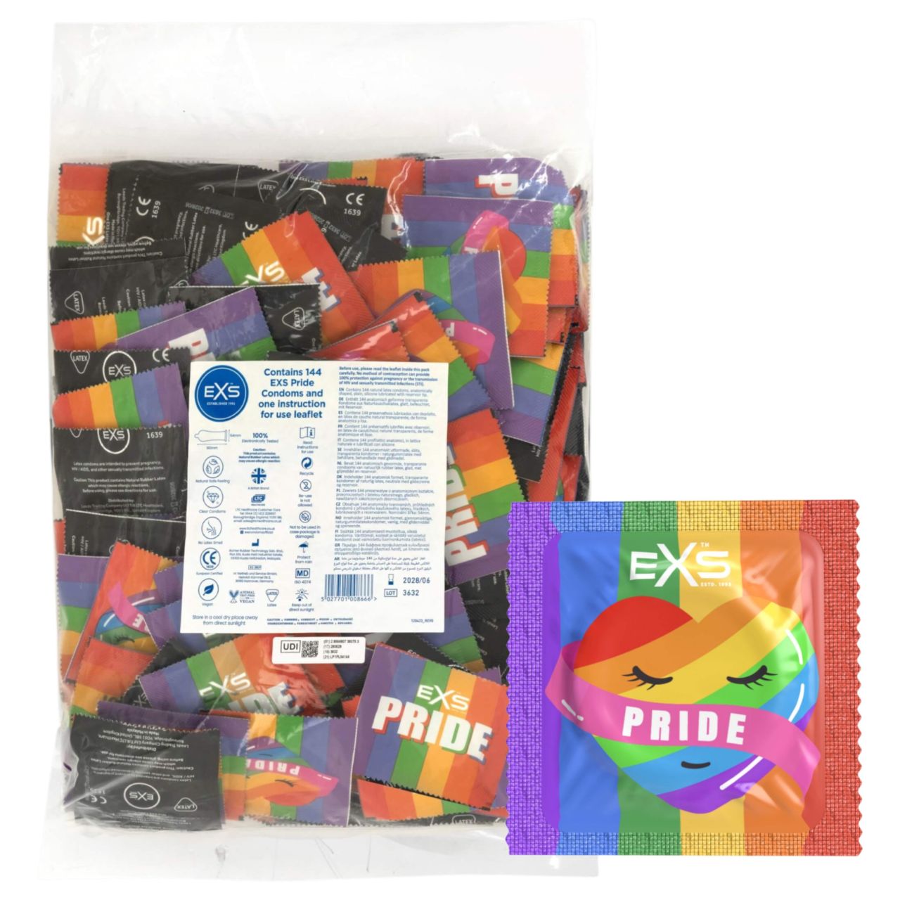 EXS Pride - latex óvszer (144 db)