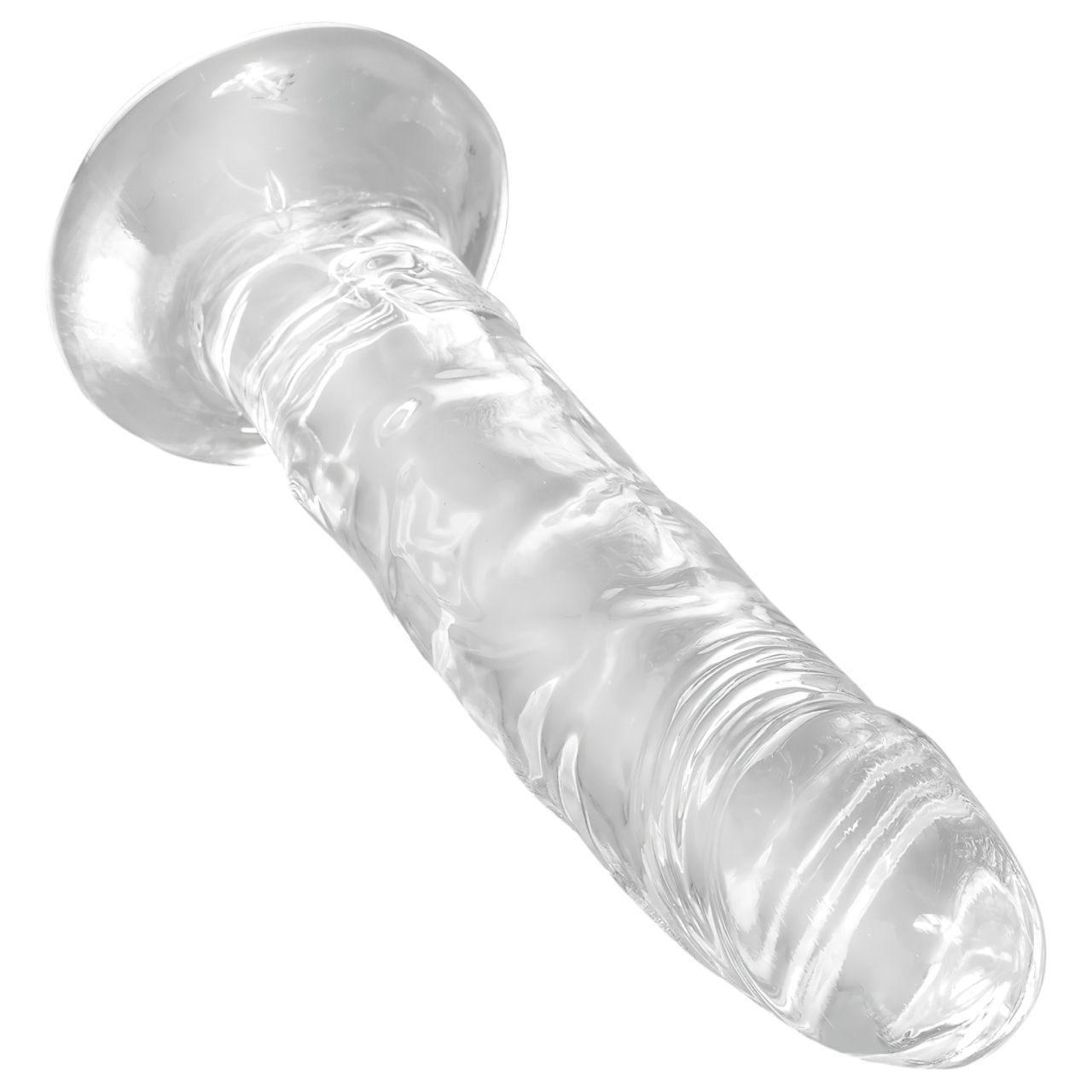 King Cock Clear 6 - tapadókorongos dildó (17,8 cm) King Cock Clear 6 - tapadókorongos dildó (17,8 cm)