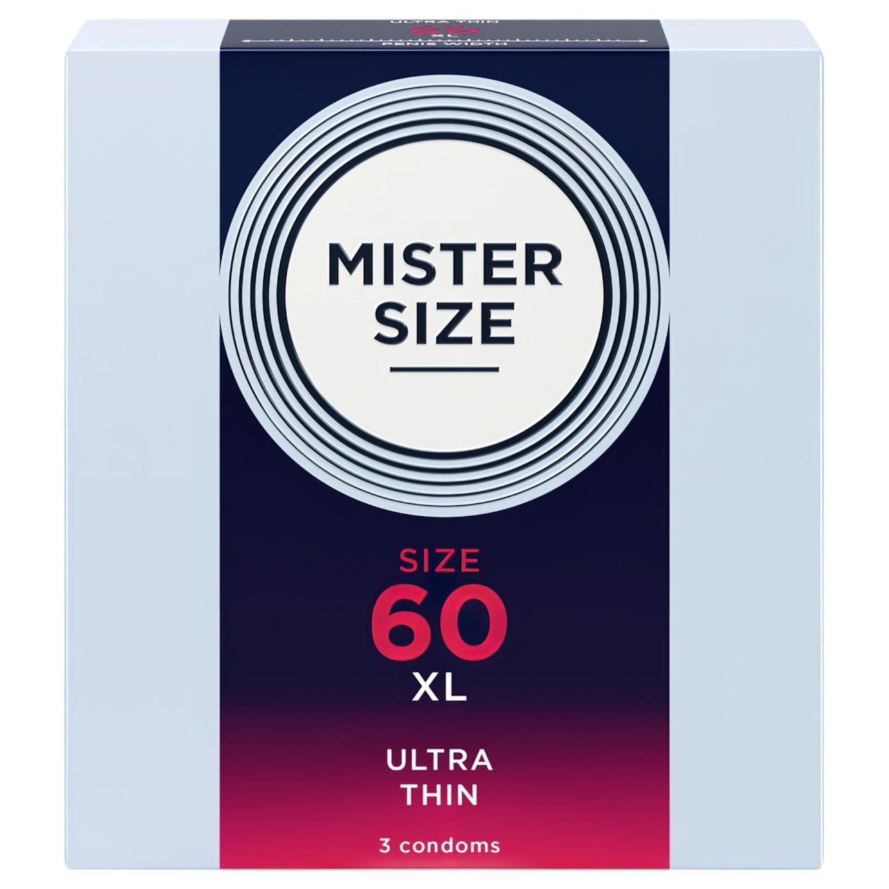 Mister Size vékony óvszer - 60 mm (3 db) Mister Size vékony óvszer - 60 mm (3 db)