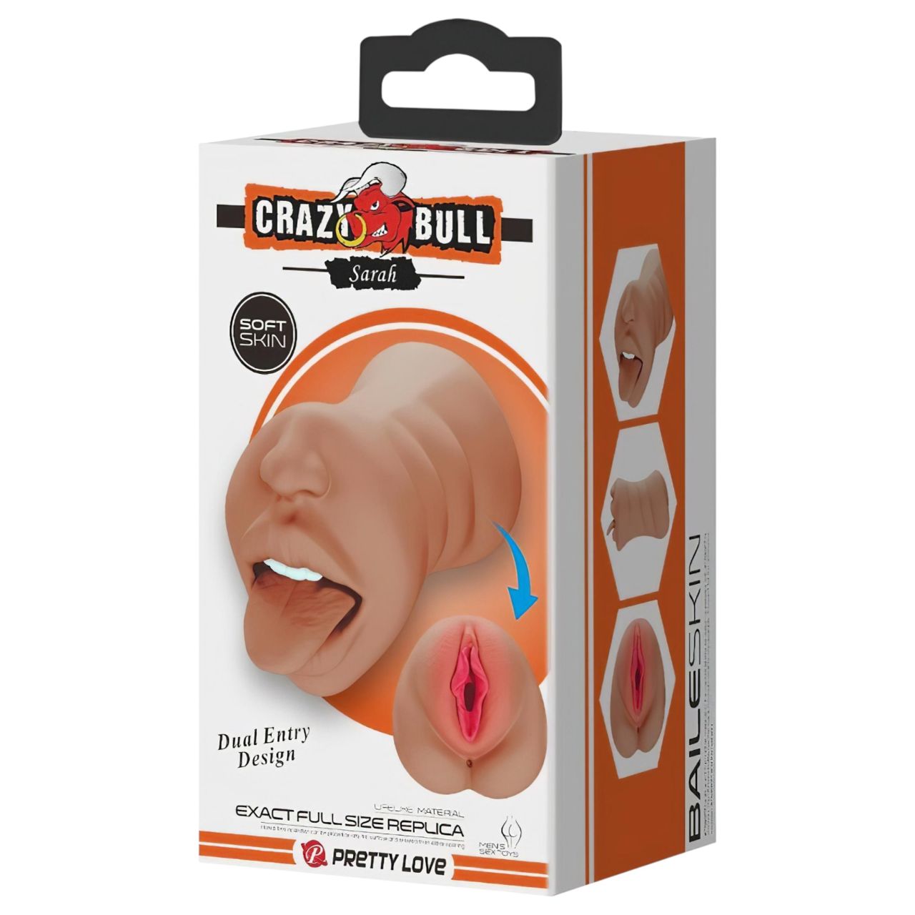 Crazy Bull - száj- és punci maszturbátor férfiaknak (testszínű) Crazy Bull - száj- és punci maszturbátor férfiaknak (testszínű)