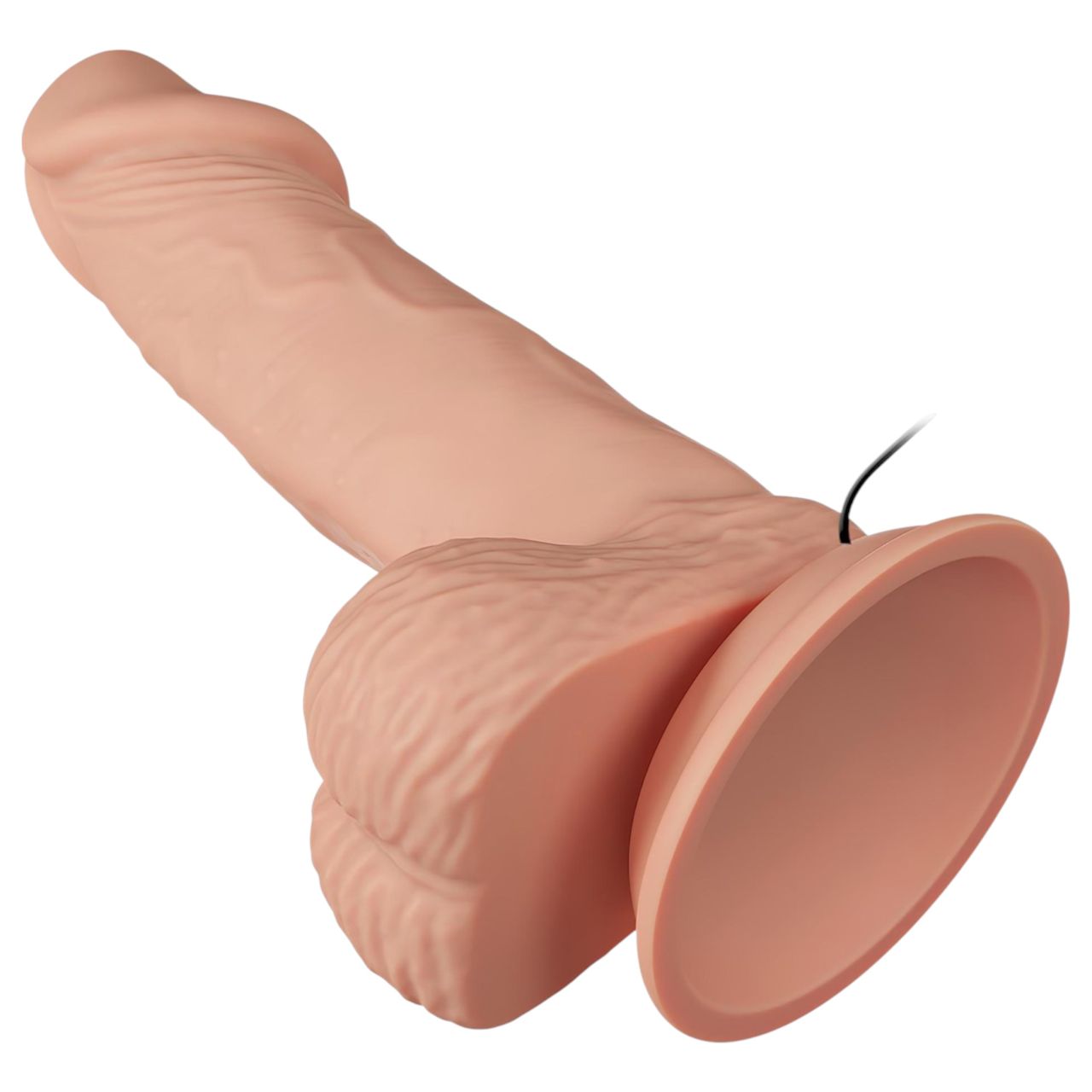 Baile Zebulon - testszínű élethű, herés vibrátor (19 cm)
