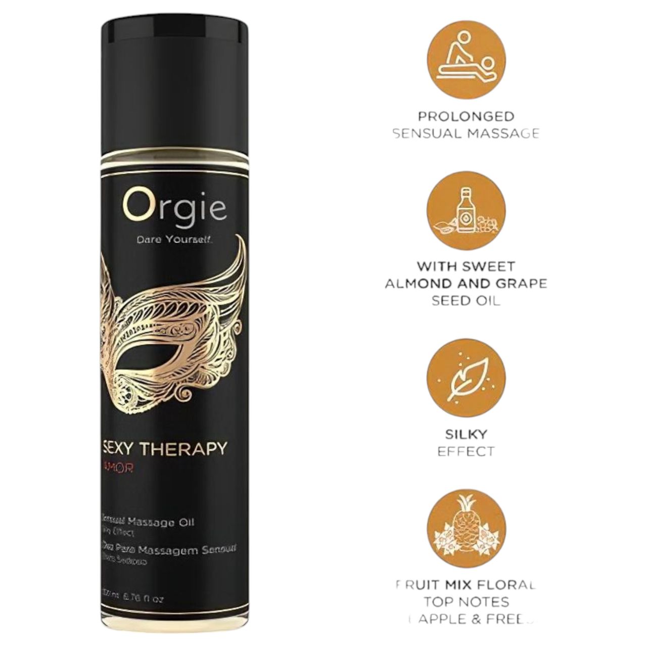 Orgie Amor - érzéki masszázsolaj (200 ml) Orgie Amor - érzéki masszázsolaj (200 ml)