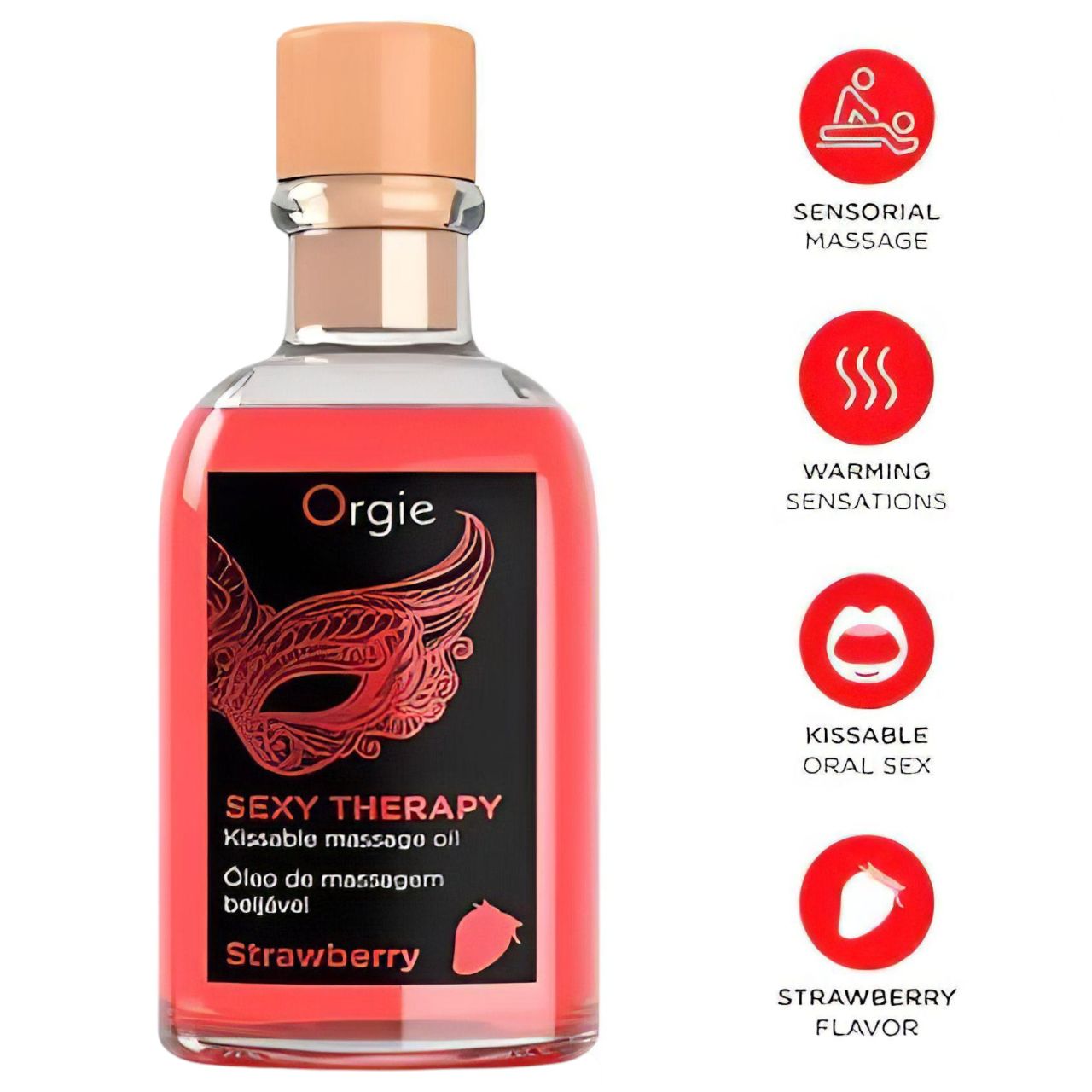 Orgie Sexy Therapy - masszázsolaj szett - eper Orgie Sexy Therapy - masszázsolaj szett - eper