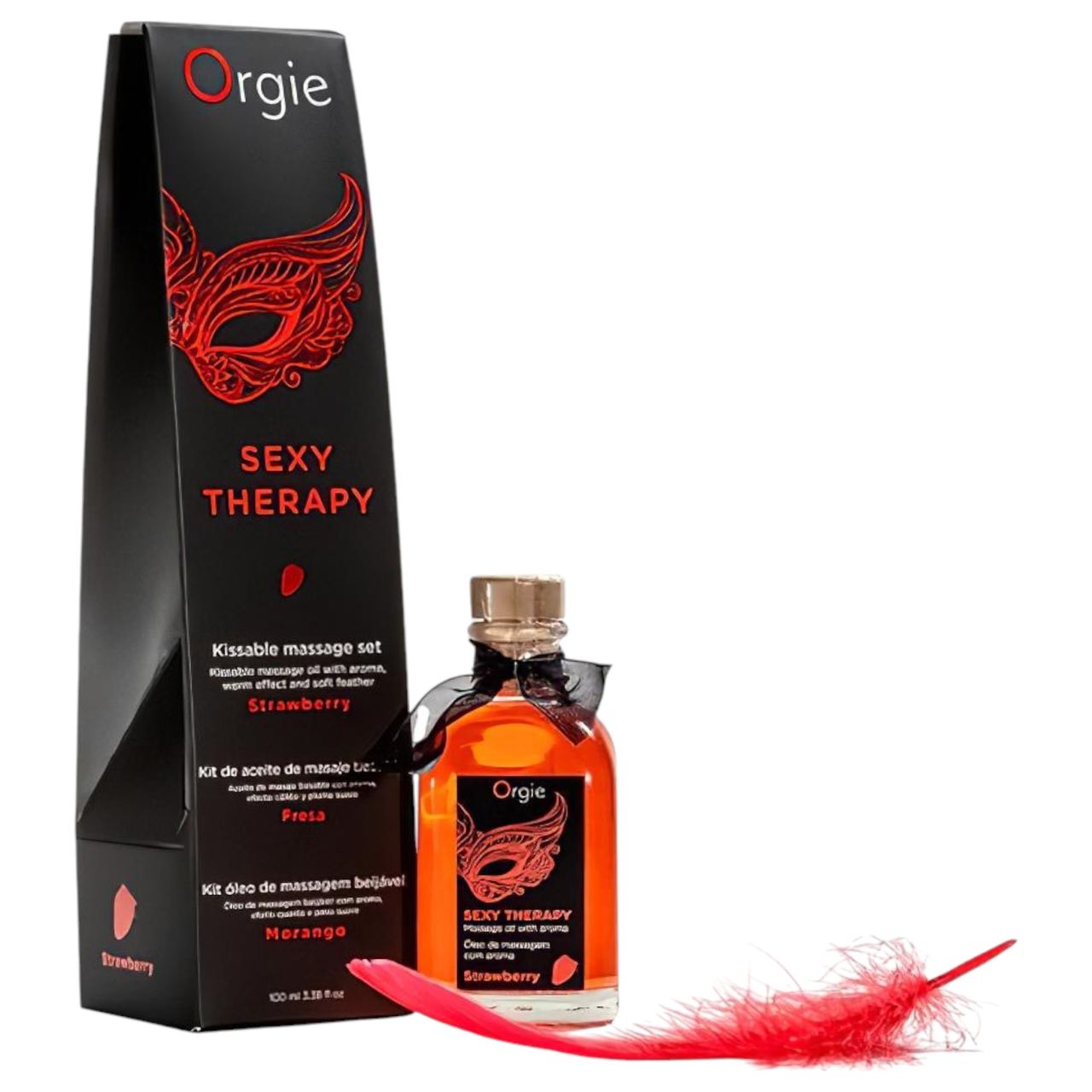 Orgie Sexy Therapy - masszázsolaj szett - eper Orgie Sexy Therapy - masszázsolaj szett - eper