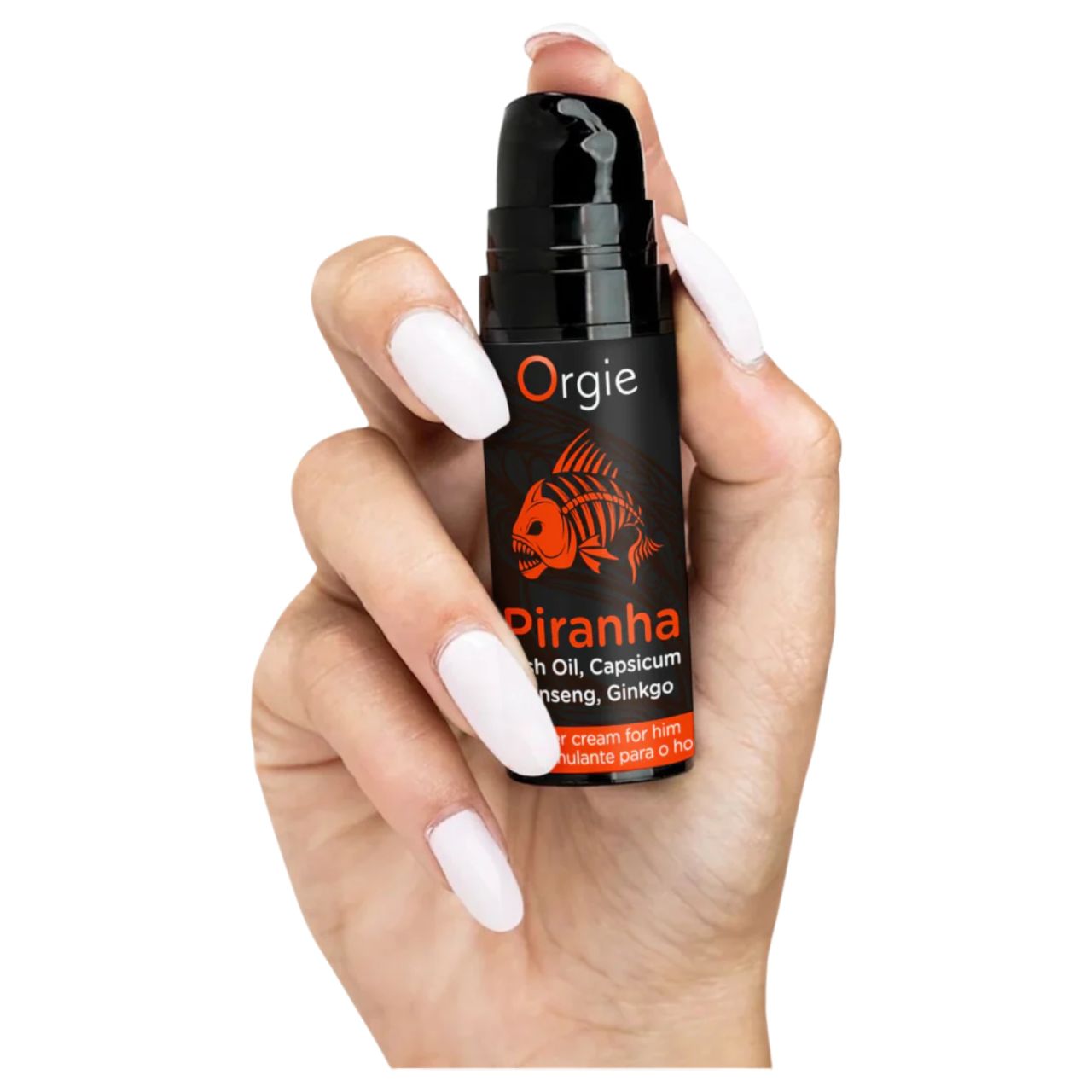 Orgie Piranha Power Cream - stimuláló krém férfiaknak (15 ml) Orgie Piranha Power Cream - stimuláló krém férfiaknak (15 ml)