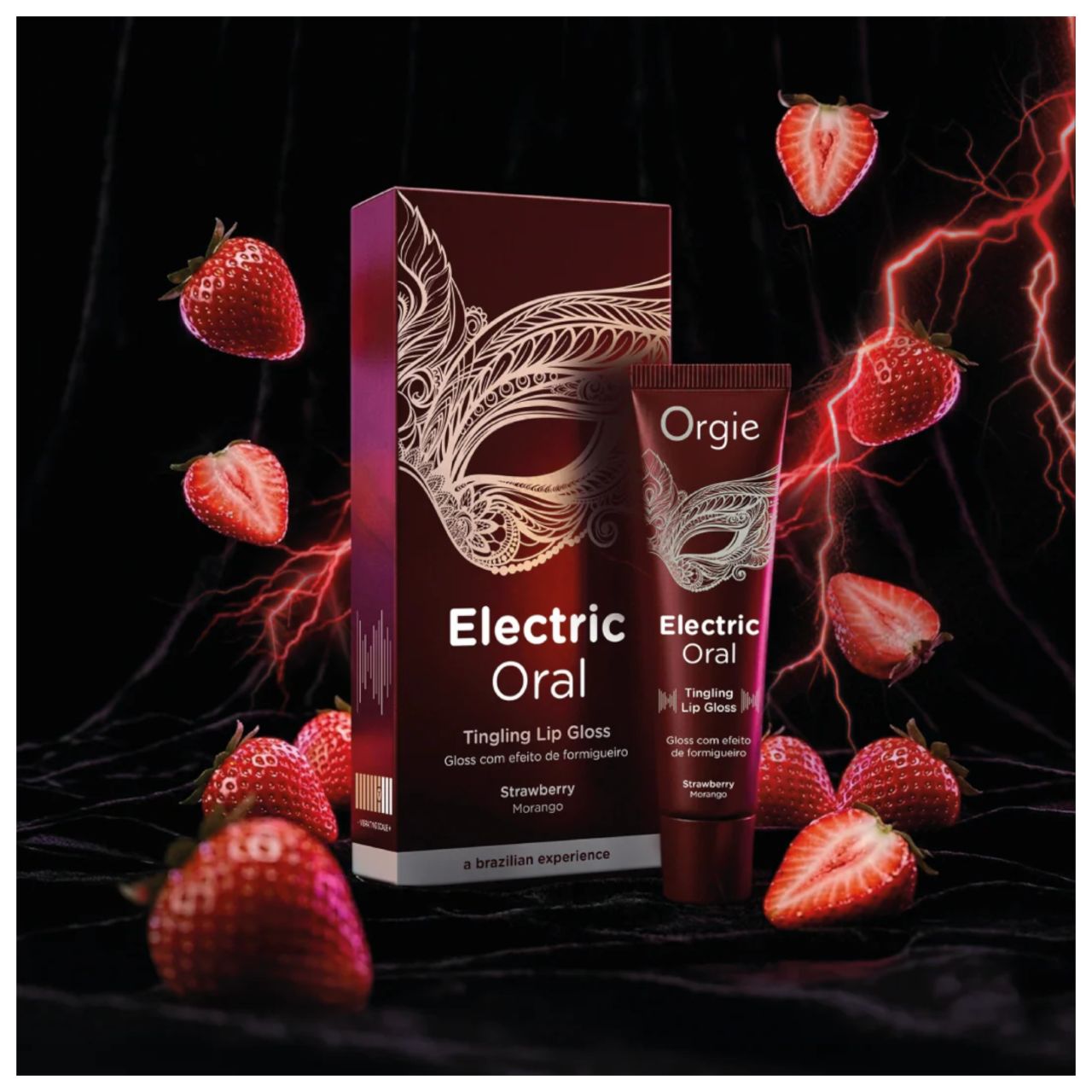 Orgie Electric Oral - bizsergető ajakfény orális szexhez, eper (10 ml) Orgie Electric Oral - bizsergető ajakfény orális szexhez, eper (10 ml)