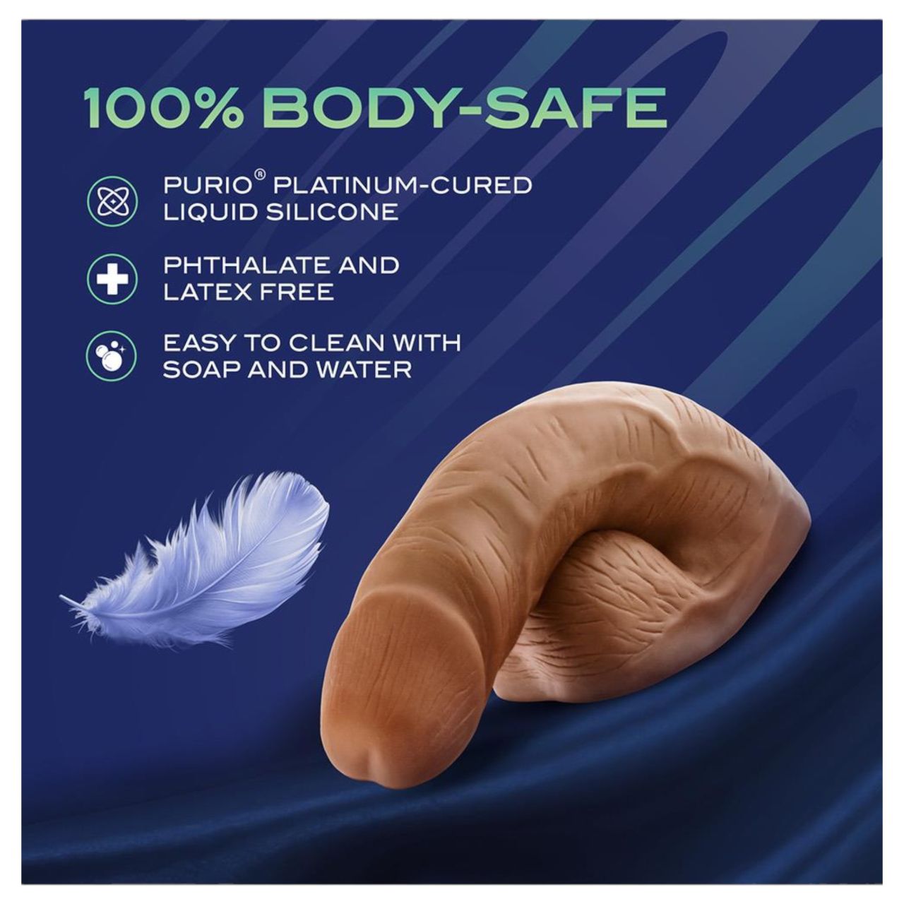 Blush UrSelf Affirm - élethű packer barna műpénisz (13 cm) Blush UrSelf Affirm - élethű packer barna műpénisz (13 cm)
