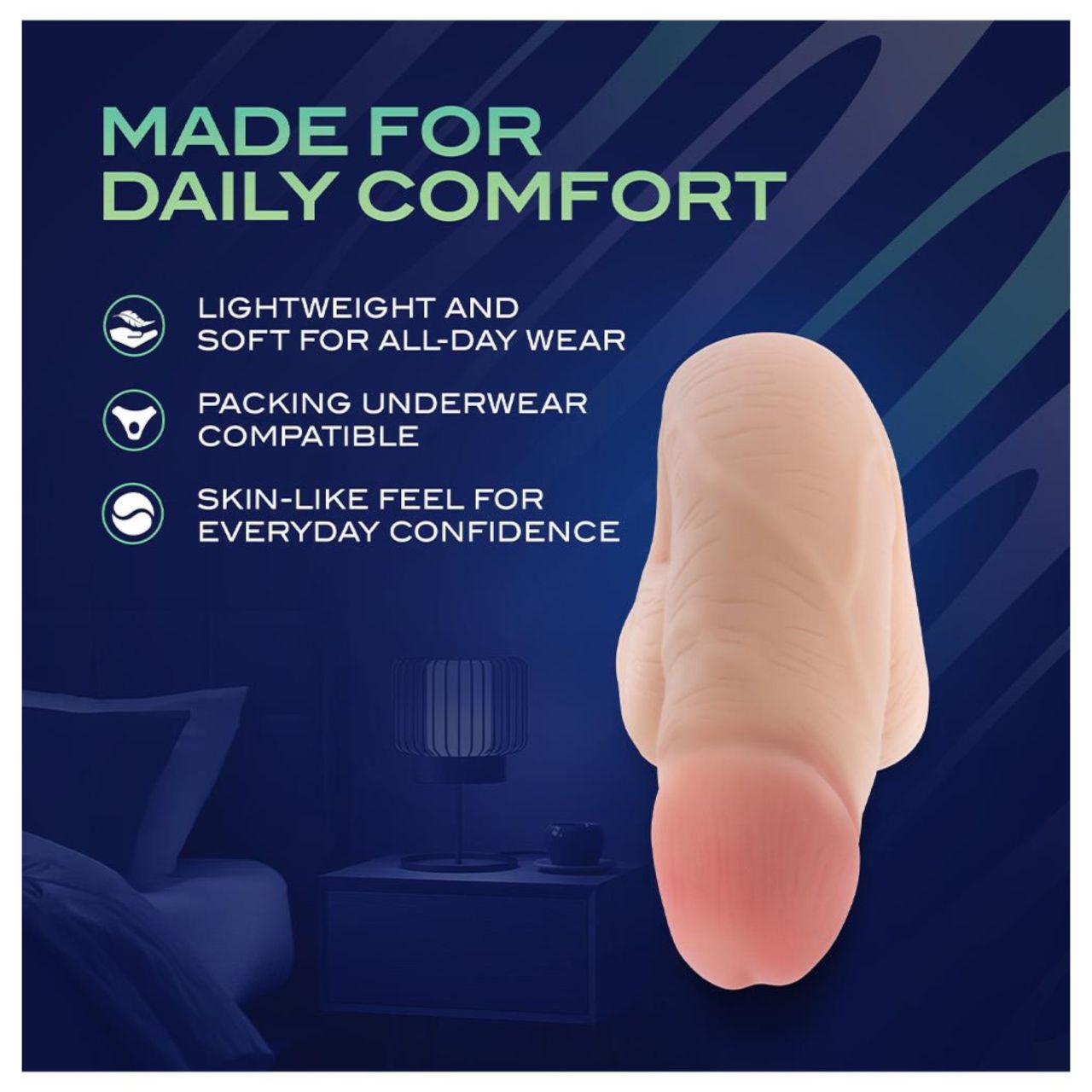 Blush UrSelf Affirm - élethű packer testszínű műpénisz (13 cm) Blush UrSelf Affirm - élethű packer testszínű műpénisz (13 cm)