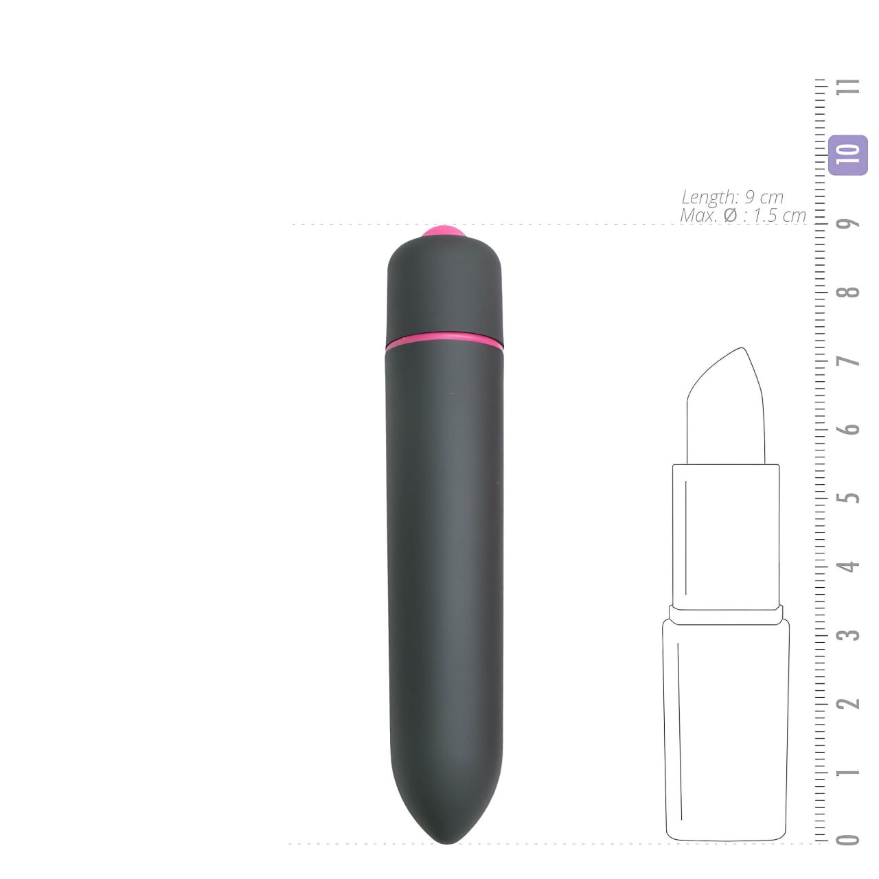 EasyToys Bullet - rúdvibrátor (fekete) EasyToys Bullet - rúdvibrátor (fekete)