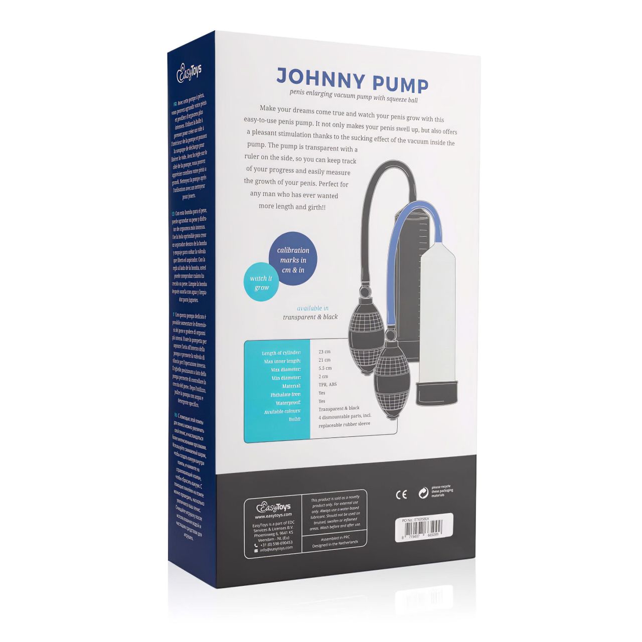 EasyToys - kézi vákuumos péniszpumpa (fekete) EasyToys - kézi vákuumos péniszpumpa (fekete)