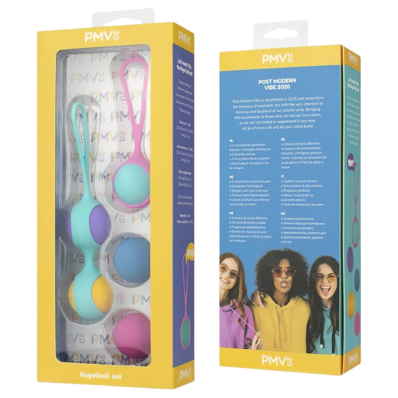 PMV20 Vita - variálható kegel golyó szett (színes)