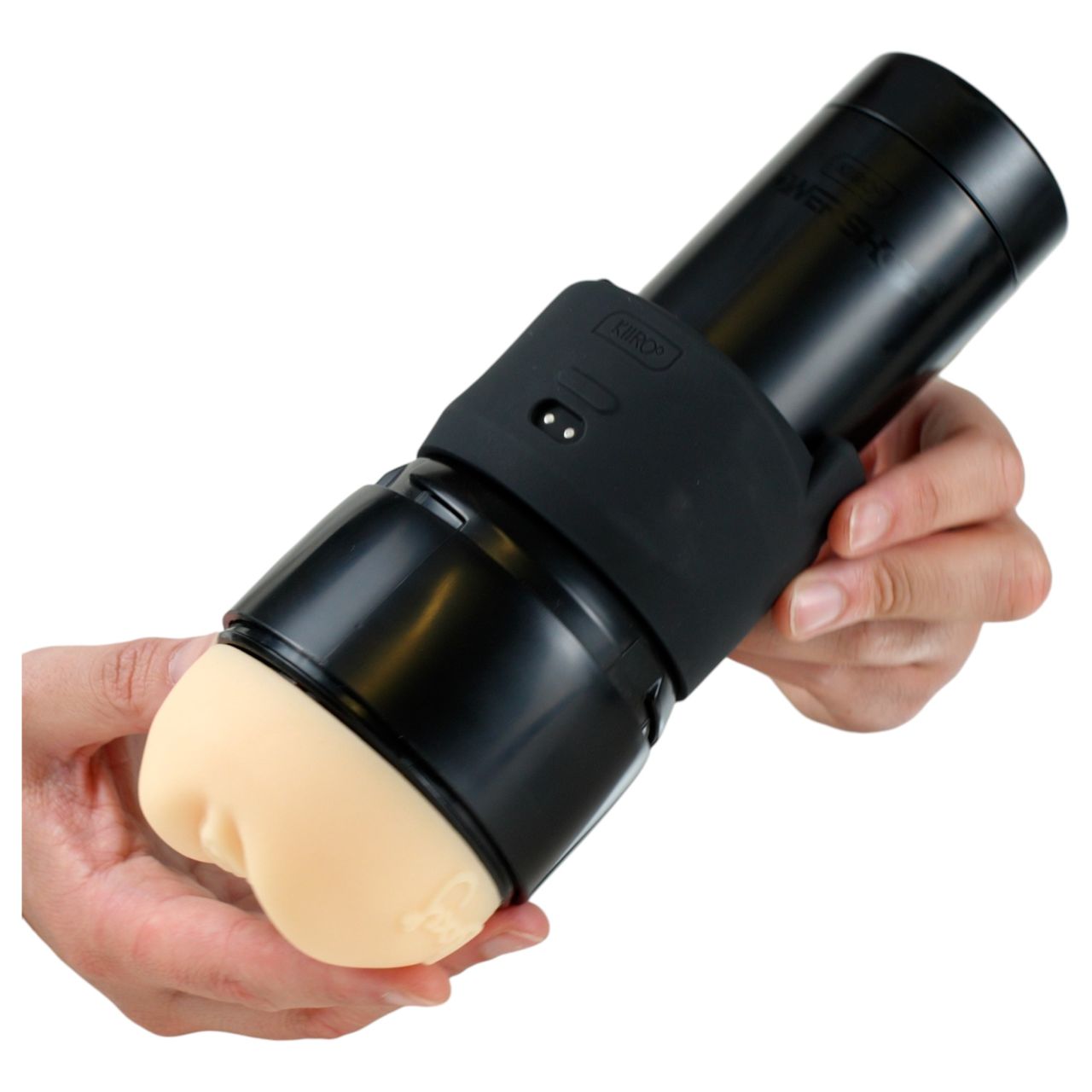 Kiiroo PowerShot kompatibilis maszturbátor tok férfiaknak (fekete) Kiiroo PowerShot kompatibilis maszturbátor tok férfiaknak (fekete)