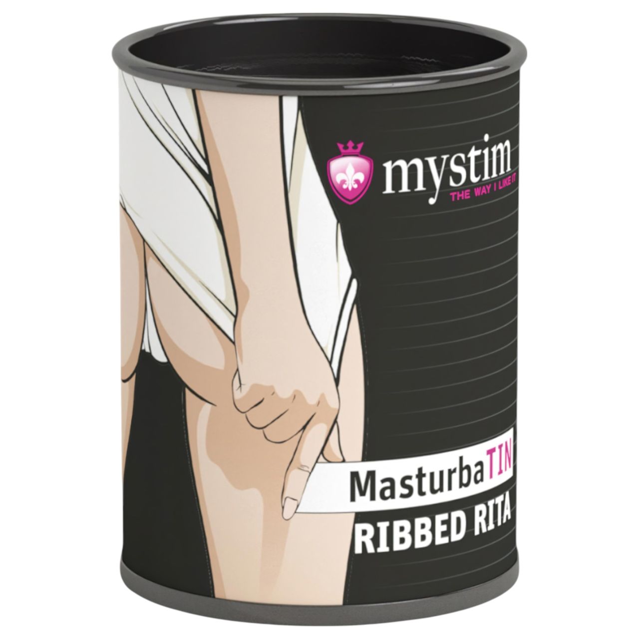 mystim MasturbaTIN Ribbed Rita - lamellás maszturbátor férfiaknak (fehér) mystim MasturbaTIN Ribbed Rita - lamellás maszturbátor férfiaknak (fehér)