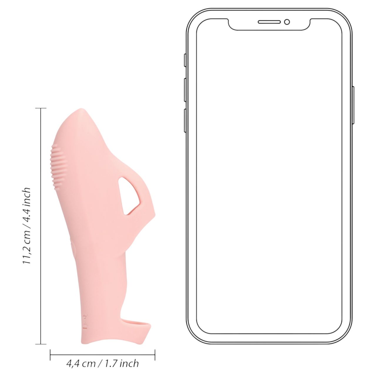 Loveline - bordázott ujjvibrátor csiklóizgató (pink) Loveline - bordázott ujjvibrátor csiklóizgató (pink)