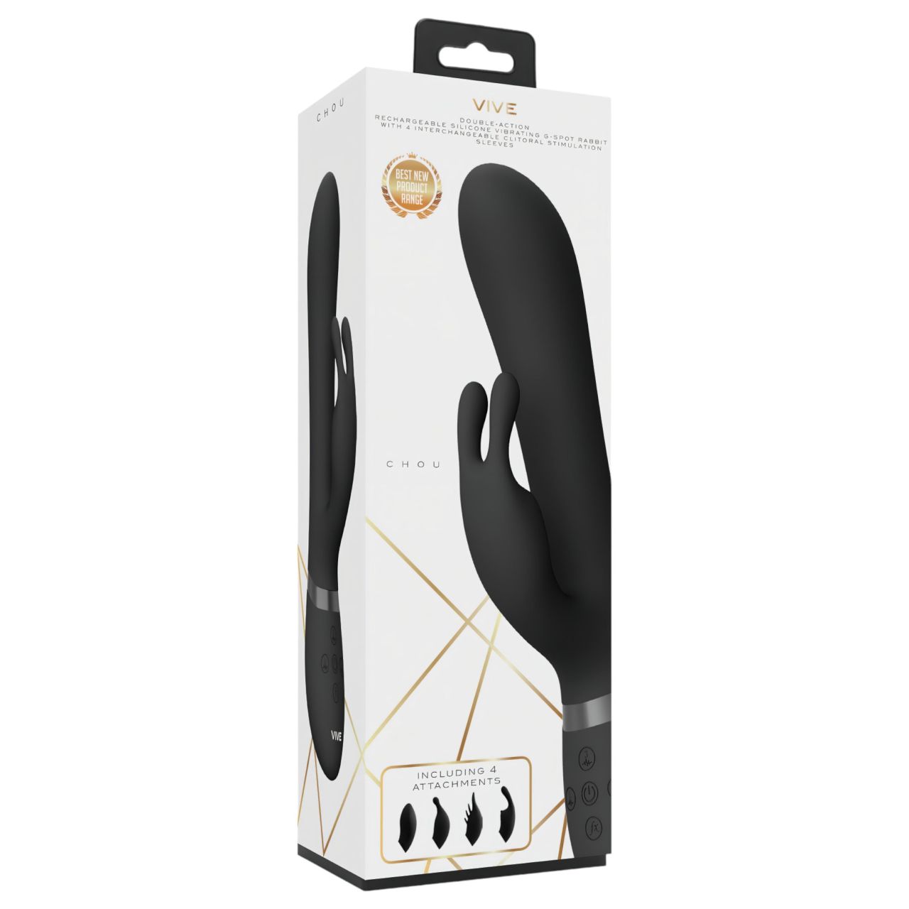 Vive Chou - 4in1 csiklókaros vibrátor (fekete) Vive Chou - 4in1 csiklókaros vibrátor (fekete)