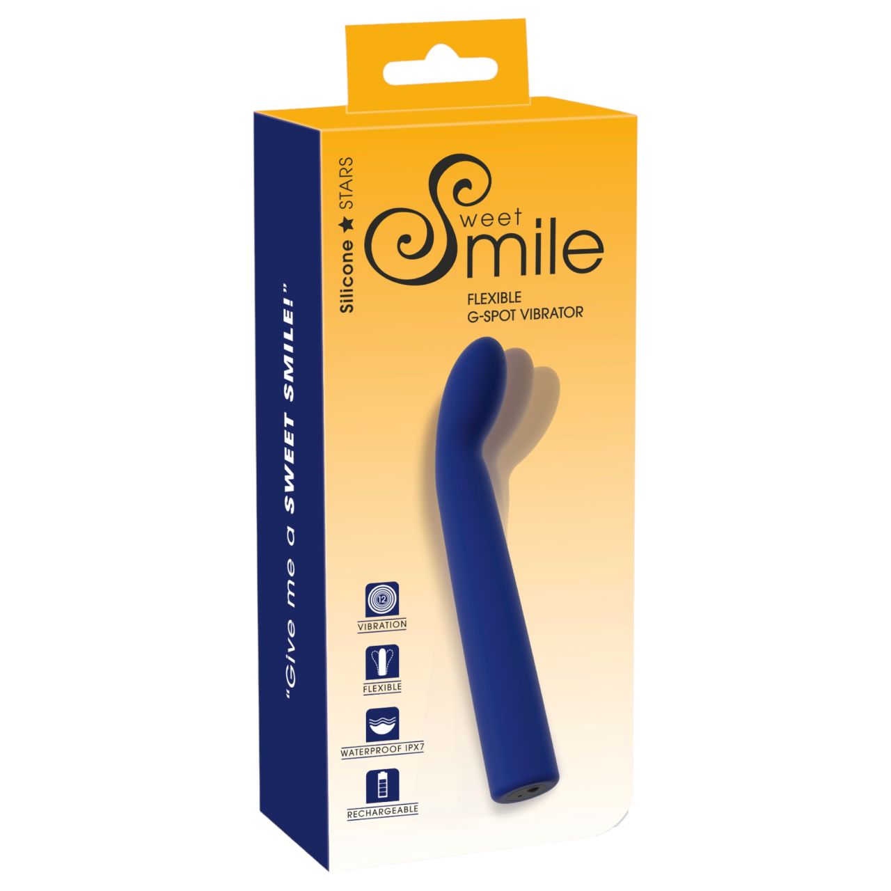 Smile - hajlított G-pont vibrátor (kék) Smile - hajlított G-pont vibrátor (kék)