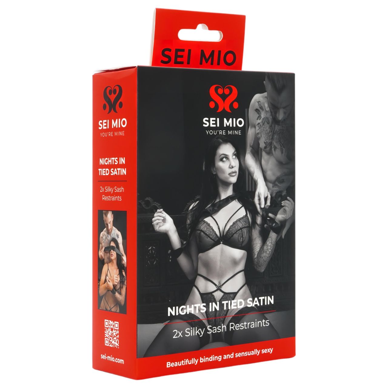 Sei Mio - szatén kötöző (fekete) Sei Mio - szatén kötöző (fekete)