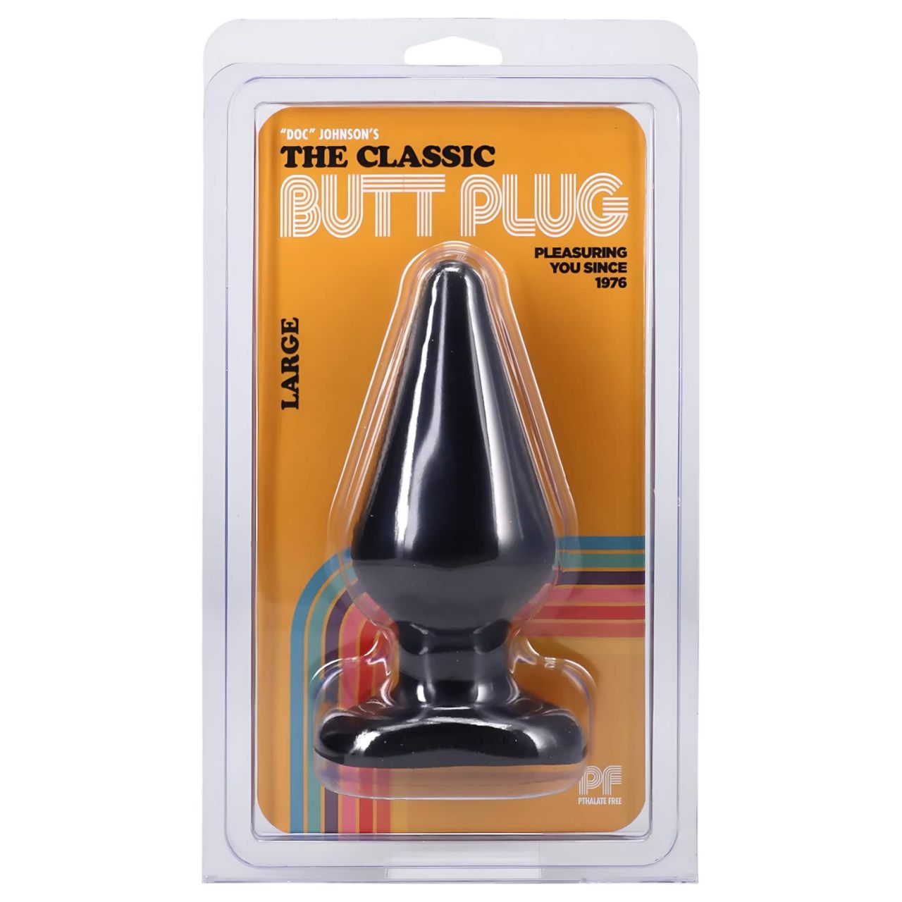Doc Johnson fekete anál plug - classic, nagy (14,5 cm) Doc Johnson fekete anál plug - classic, nagy (14,5 cm)