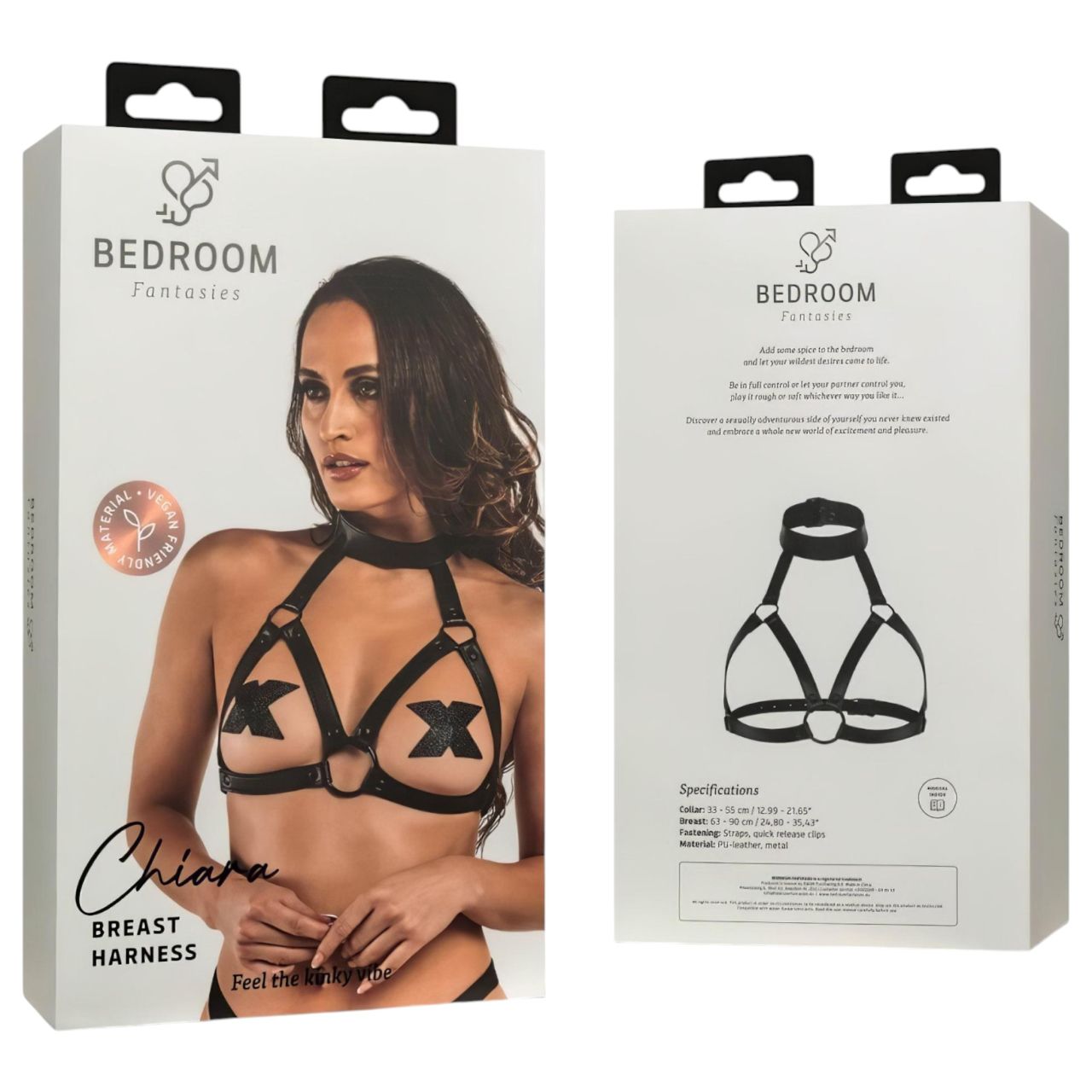 Bedroom Fantasies Chiara - fekete testhám felső (S-XL) Bedroom Fantasies Chiara - fekete testhám felső (S-XL)