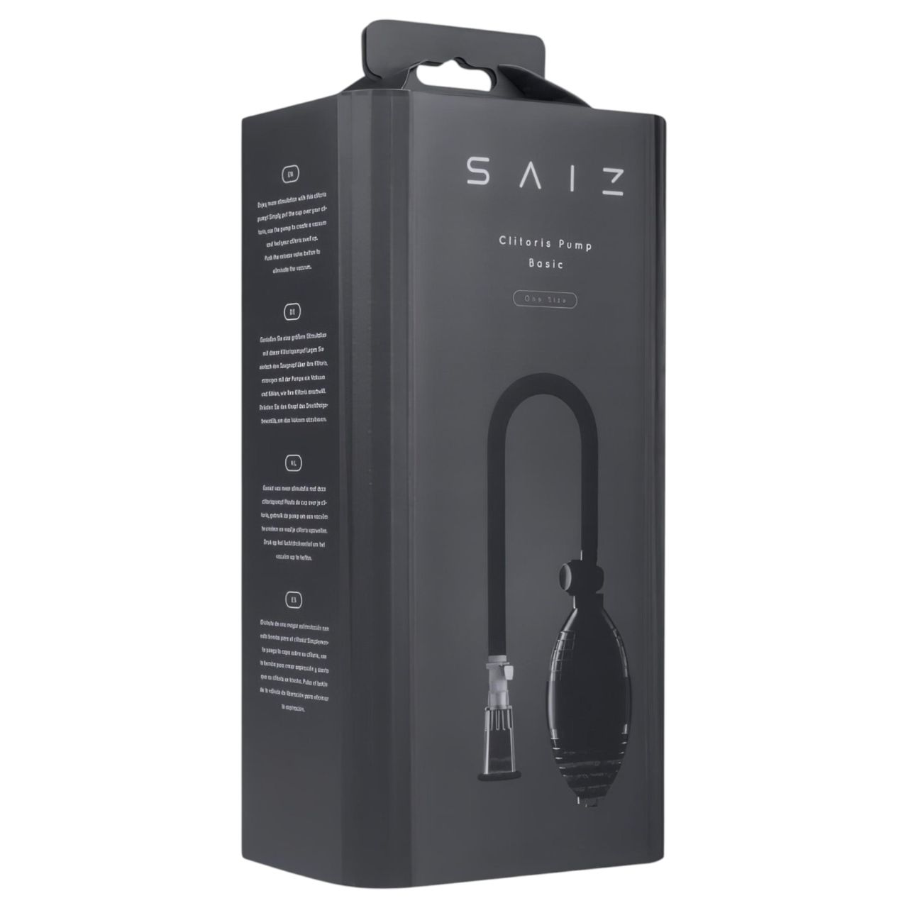 Saiz Basic - klitorisz pumpa, csiklóizgató (átlátszó-fekete) Saiz Basic - klitorisz pumpa, csiklóizgató (átlátszó-fekete)